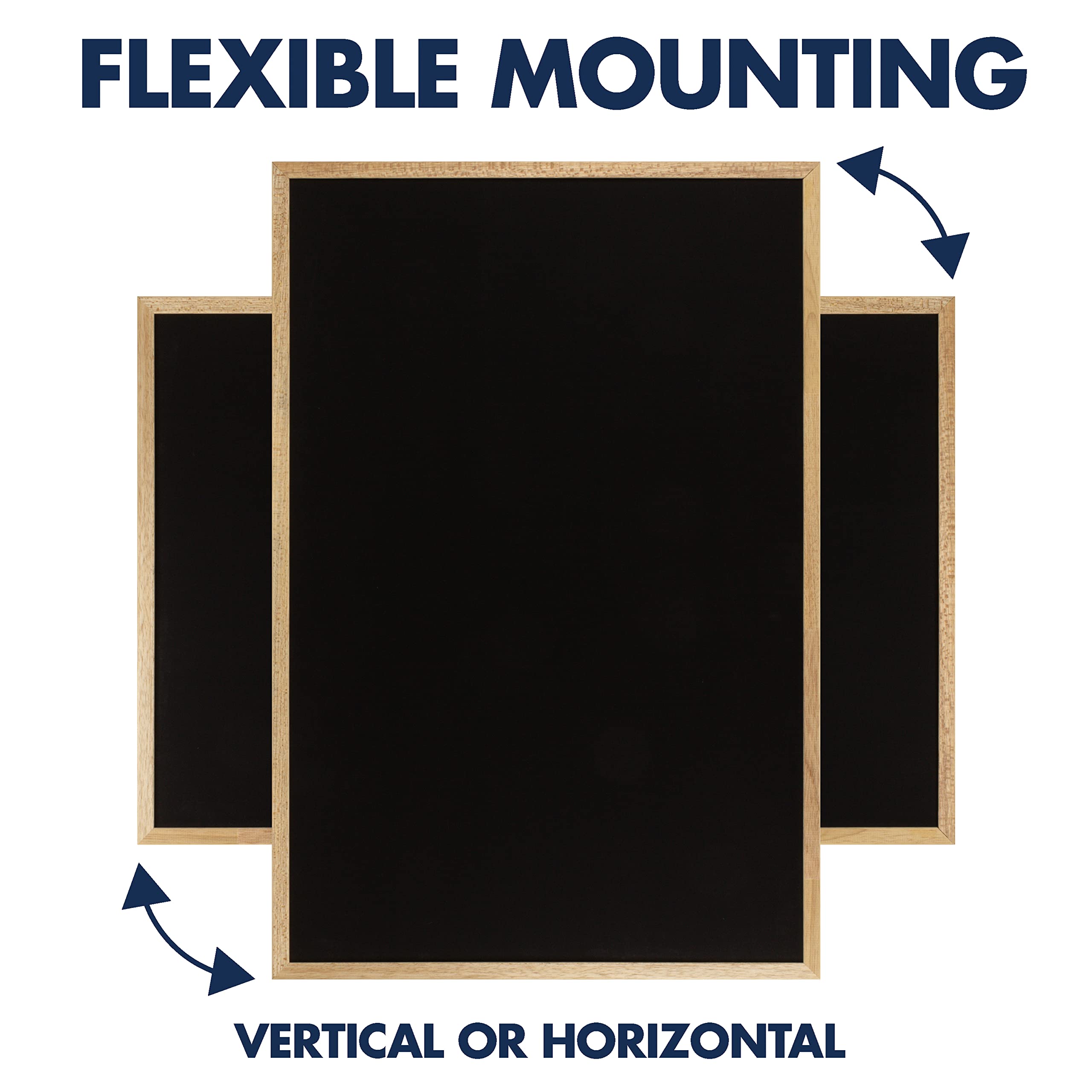 Quartet Chalkboard, 2 X 3 Feet, Oak Frame, Black Surface