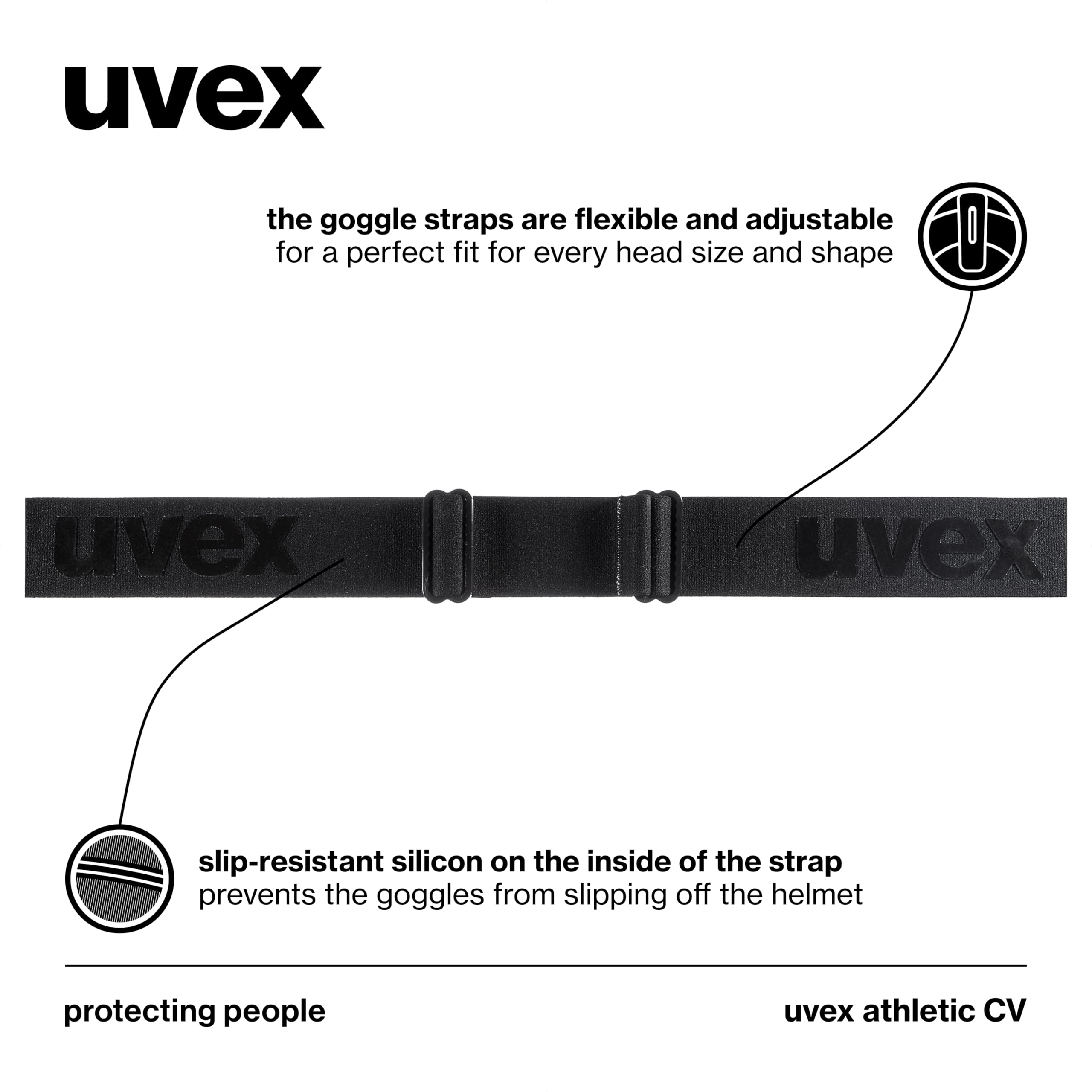 Amazon.com : Uvex athletic CV - ski & snowboard goggles - color
