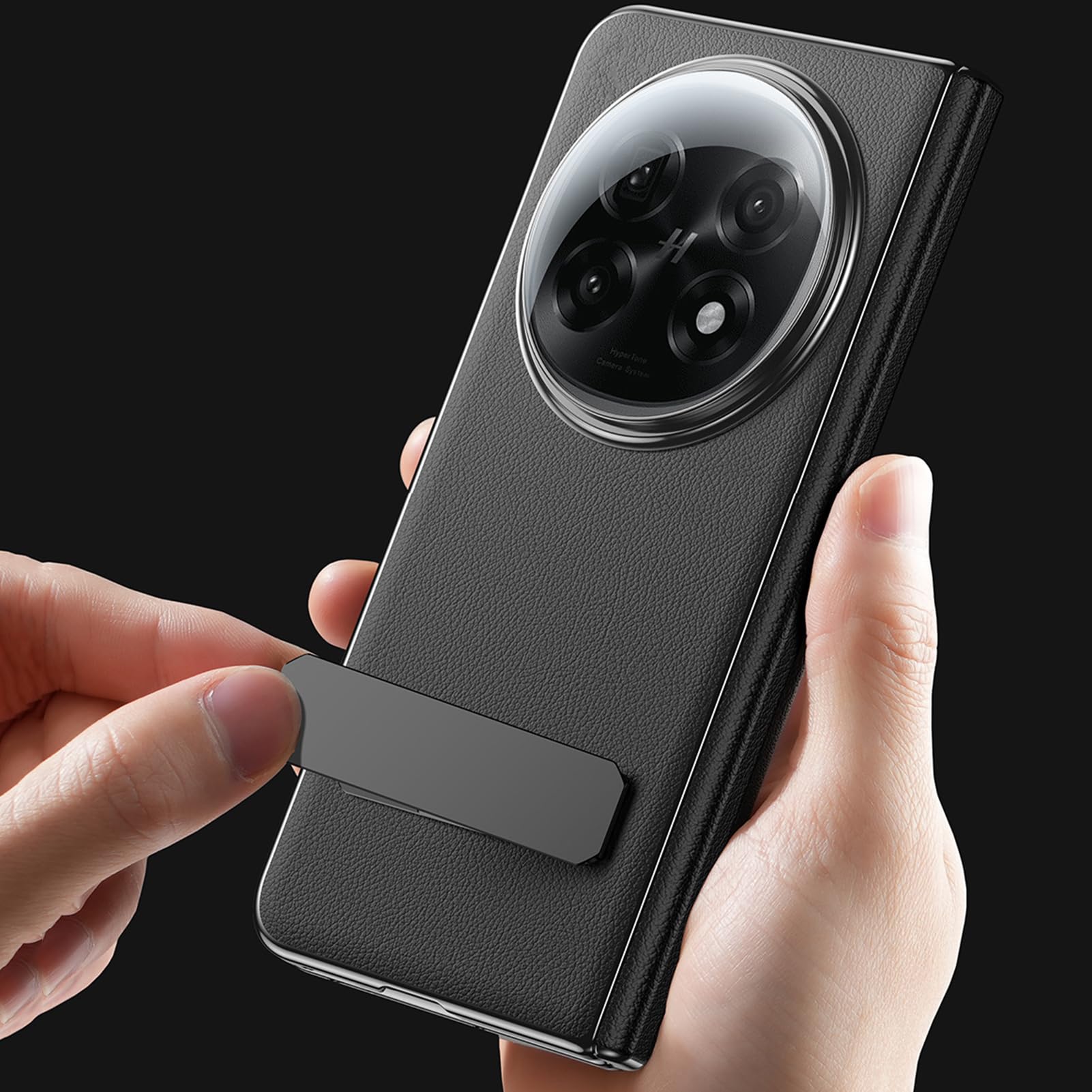 Podpórka etui do Oppo Find N5, zawias, kompleksowa ochrona przed upadkiem, prawdziwa skóra, pokrowiec wrażliwy na ekran, lekka luksusowa osłona, czerwony, Find N5