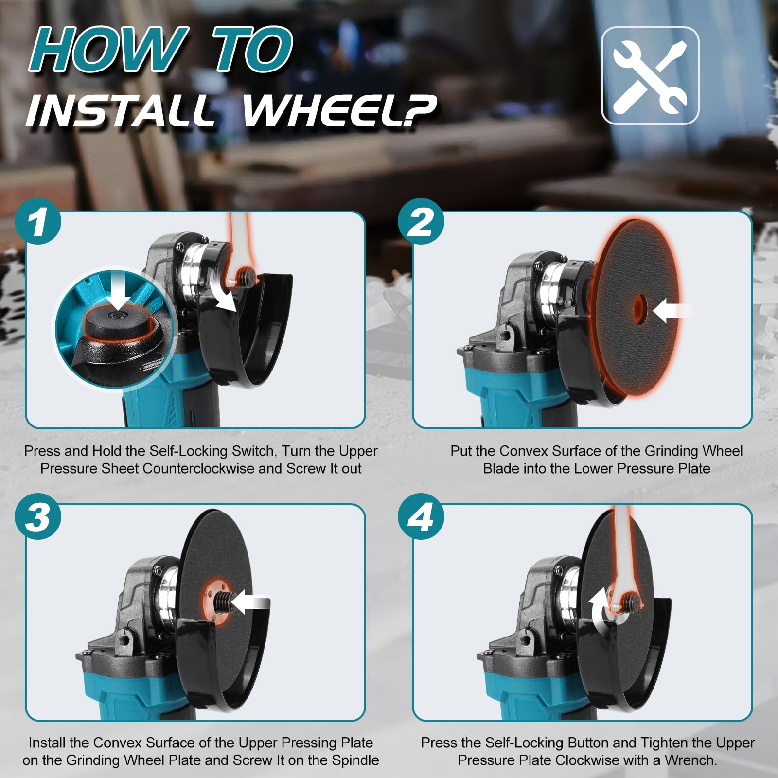 Makita DGA504Z - 18V lithium-ion 125 mm BL mini-batterijslijper enkele
