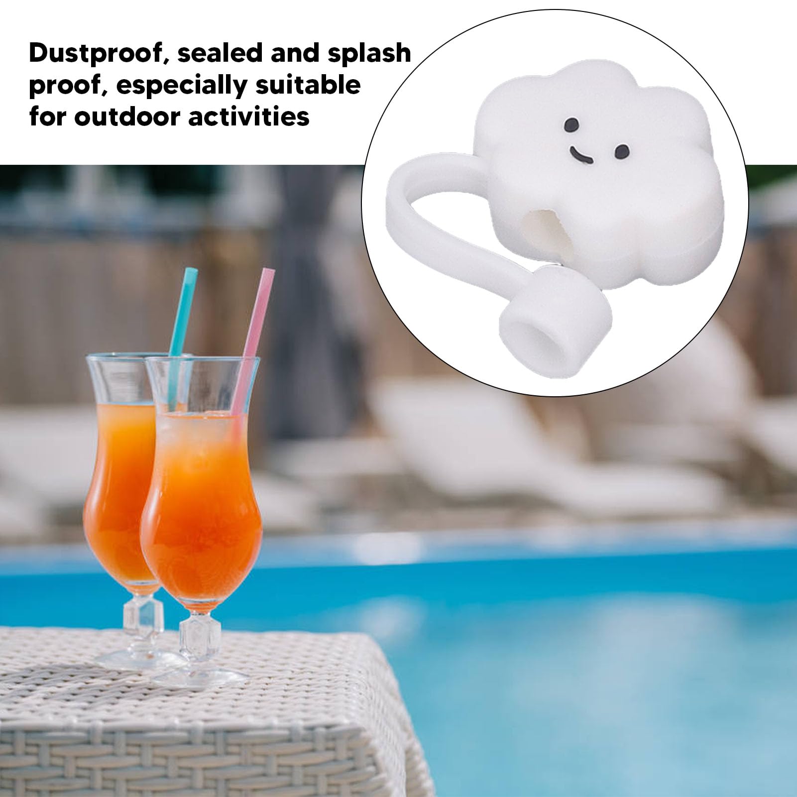 Couvercle De Paille En Silicone Anti-Poussière Pour Yinous