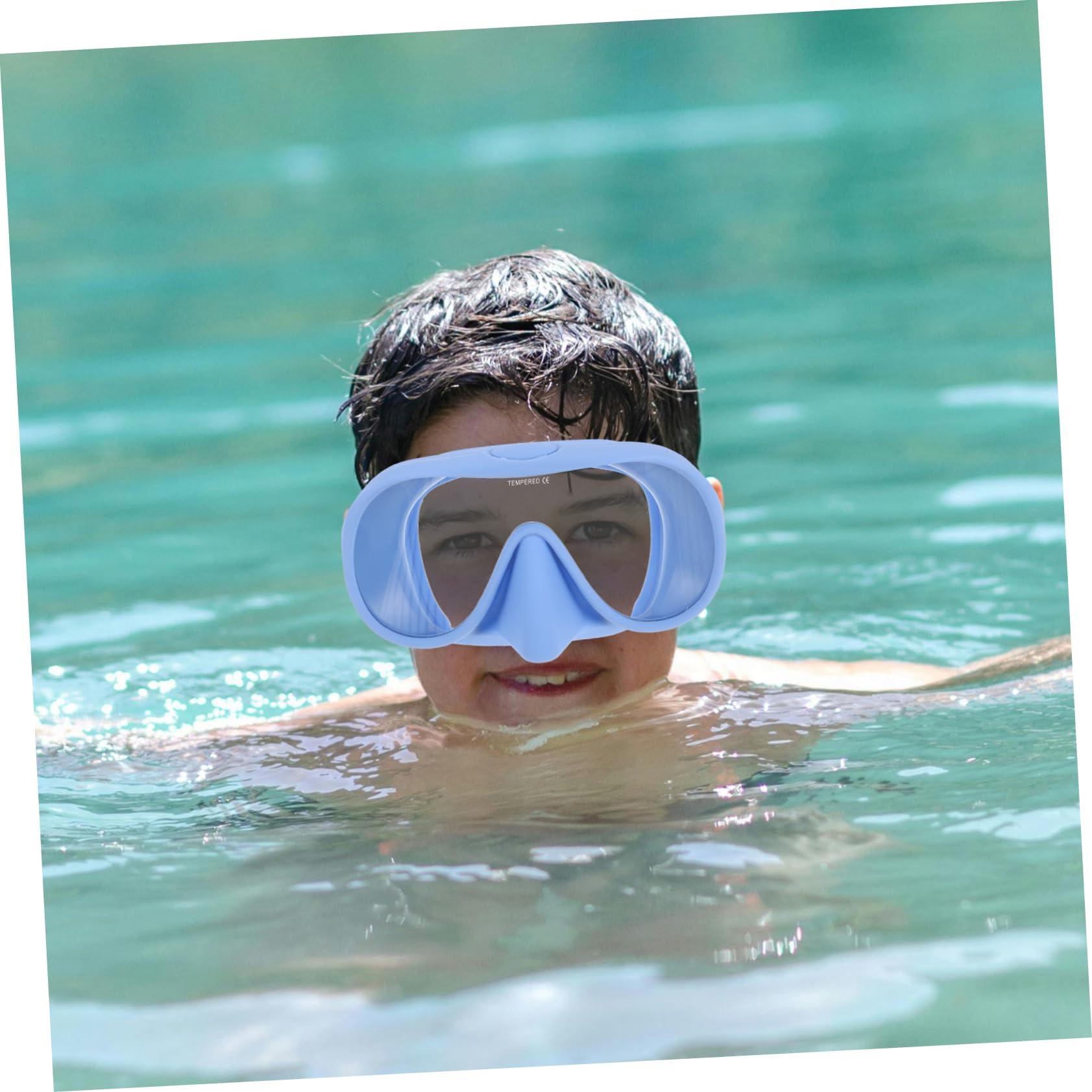 Set Snorkeling Adulto 1 Pezzo in Silicone e Vetro Temperato | Antiappannante Occhialini Nuoto, Maschera da Snorkeling per Adulti, Atmosfera Estiva, con Custodia