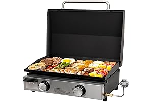 Hykolity 22" Portable Tabletop Griddle with Hood, Revolutionizing Outdoor Grilling