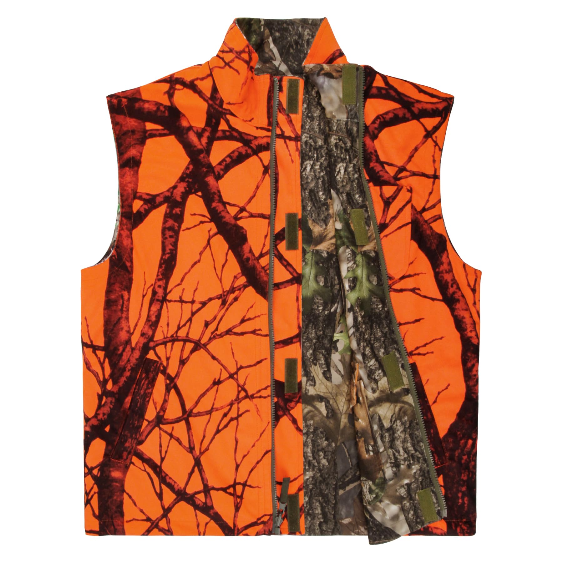 GUGULUZA Gilet da caccia arancione mimetico, per pesca, escursionismo, campeggio, alpinismo, taglia S-XL