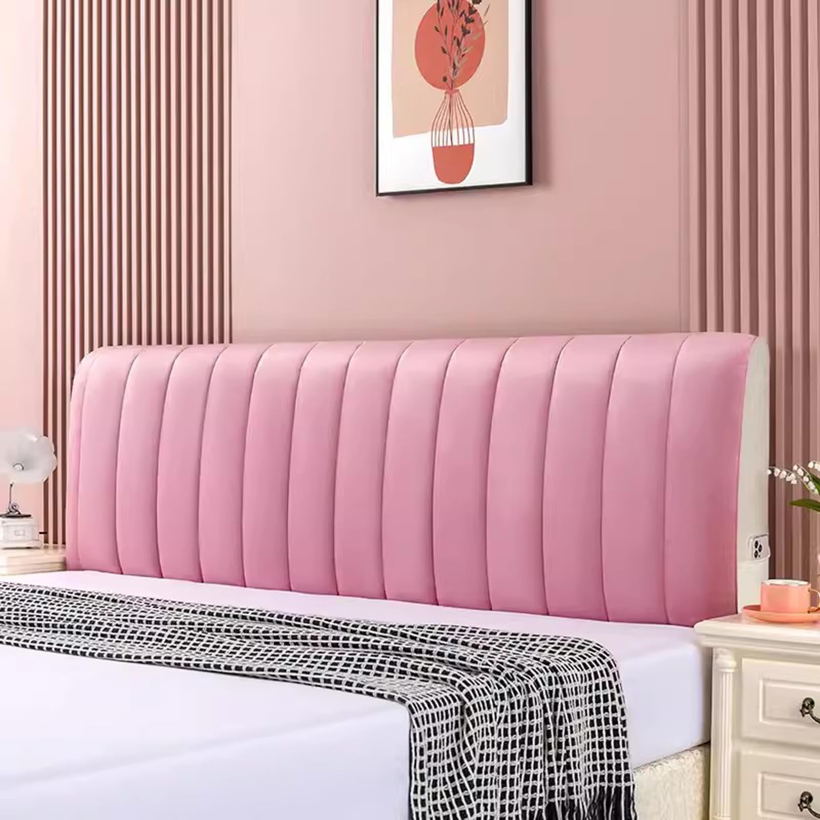 IBOWZ Bed Headboard Covers Headboard Covers for King Size Bed, Stretch Bed Headboard Backrest Cover Protection Cover, Headboard Slipcover Decoration