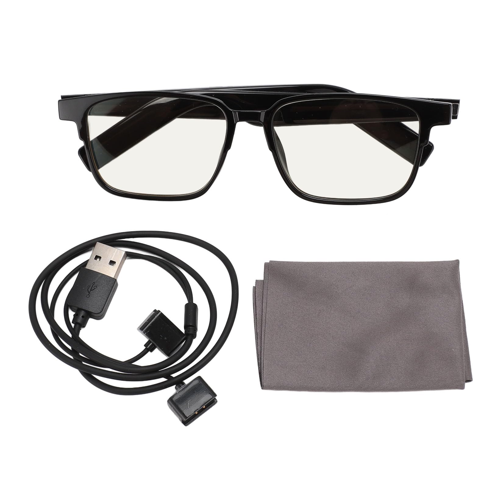 Smart Glasses with Dual Microphones, Voice Control BT 5.3 Unisex Smart Sunglasses, Open Ear Speaker, IP5,for iOS (Individual Glasses)-image-23