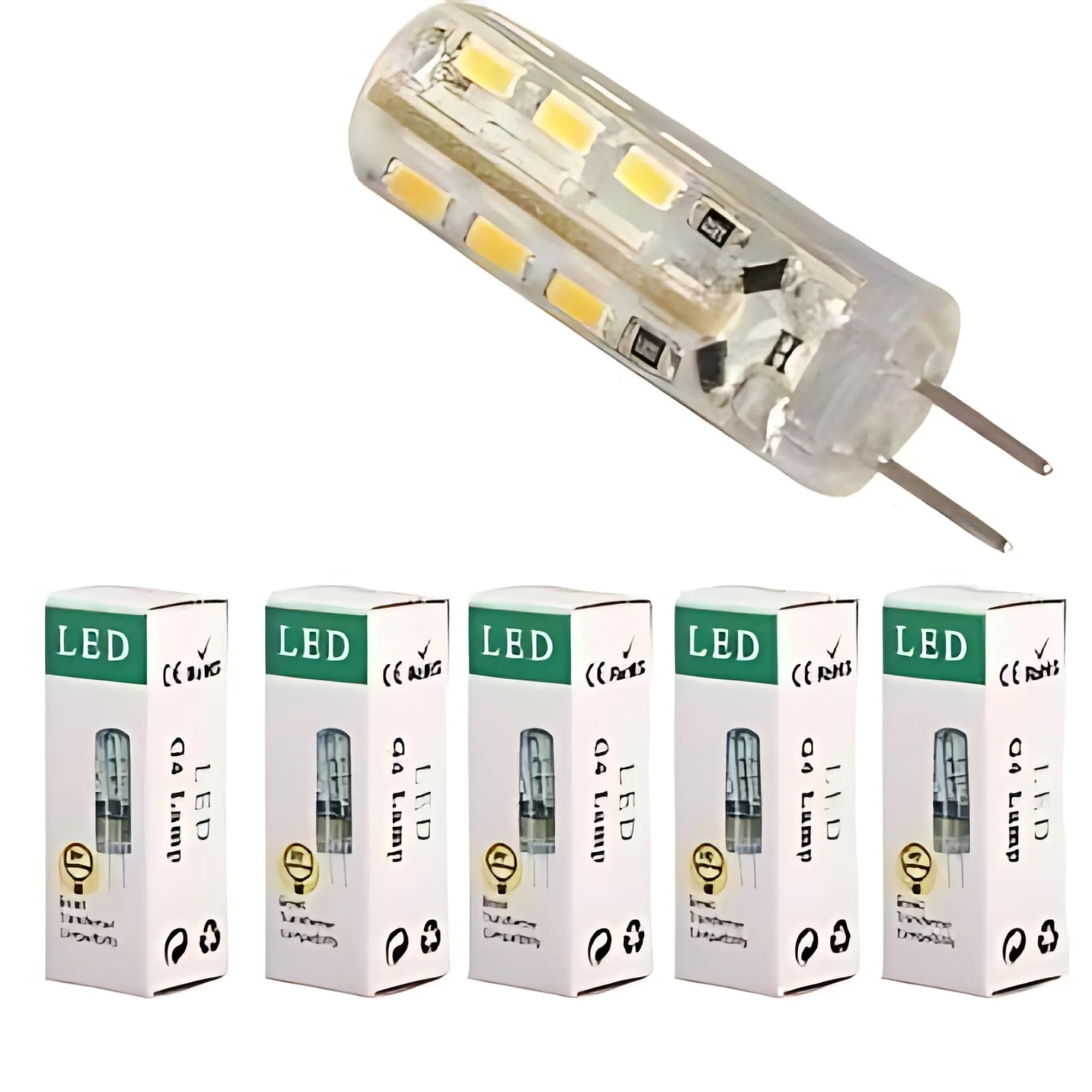 KAKA LIGHT G4 Led Bulb 3 Watt Warm White 220V Direct Halogen Replacement Bulb (Pack of 5Pcs)
