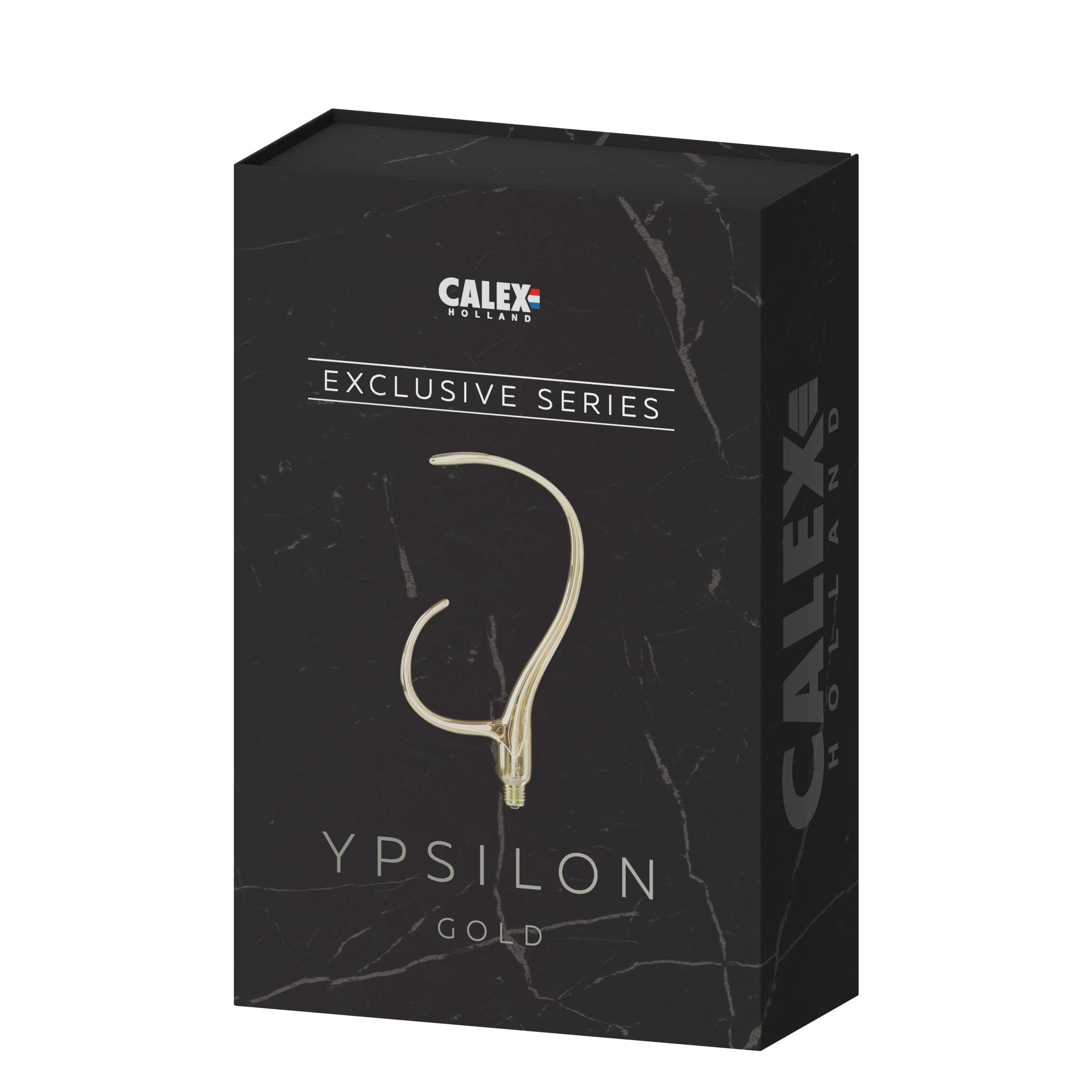 CALEX Lampa XXL Ypsilon-Gold Ø 215 mm ściemniana oprawa E27 6 W 2100 K 230 lm klasa energetyczna B ściemniana lampa LED, szkło, 6 W, 1 sztuka (1 opakowanie)