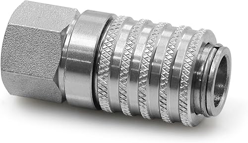 PD242 Serie 14 "-18 NPTF Tamaño de rosca Puerto de prueba de acero y equipo de diagnóstico Acoplador rápido con rosca de tubo hembra, tamaño del