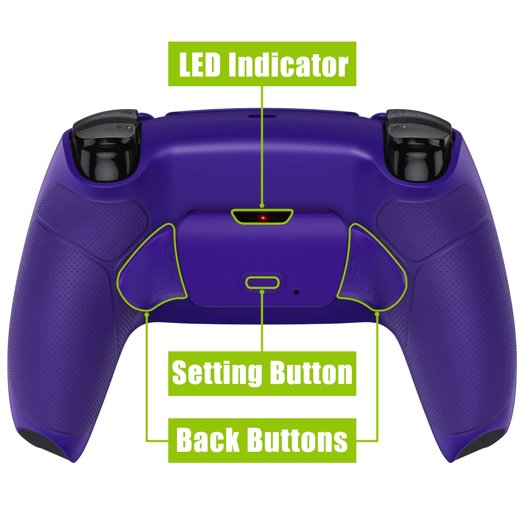 eXtremeRate Galactic - Kit programable Rise Remap para Controlador PS5 BDM-030 040 050, Tablero de actualización, Carcasa Trasera y Botones Traseros, Controlador no Incluido