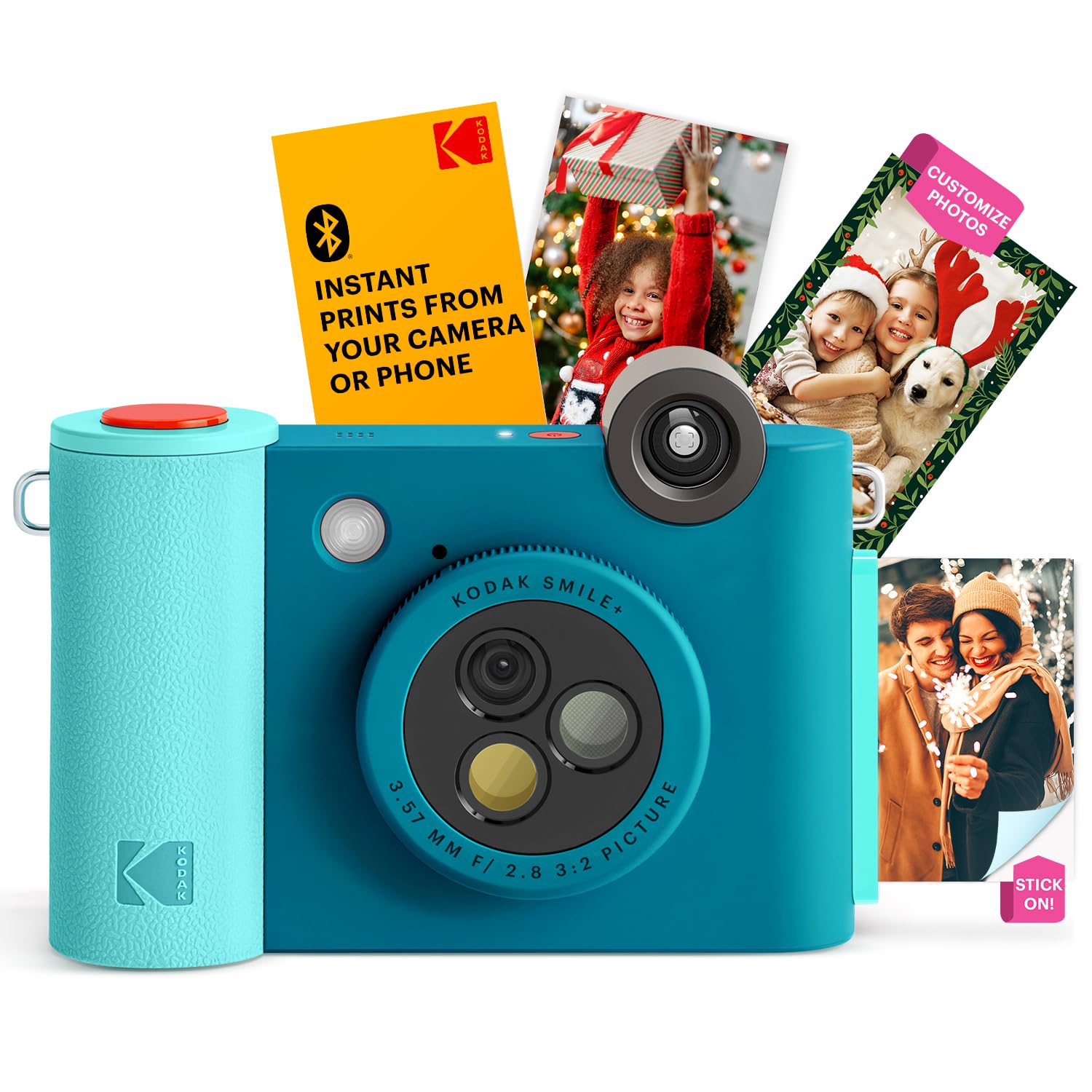 KODAK Smile+ 2-in-1 Digital Instant Camera & Wireless Bluetooth Photo Printer, 10MP, Special-Effect Rotating Lens