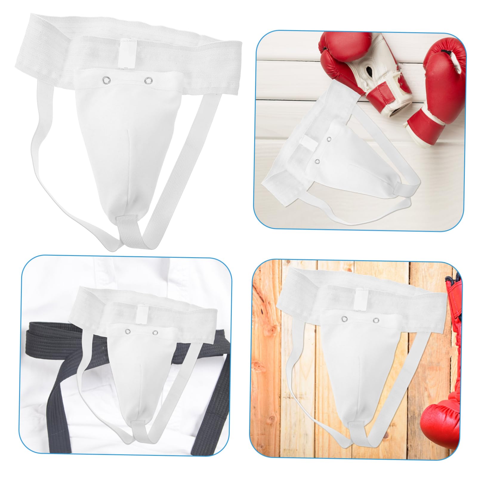 TOYANDONA Entrejambe Pantalon Protège-aine Résistant à l'usure Protecteur D'entrejambe Portable Protecteur D'entrejambe Intégré Protège-aine Réutilisable Coton Blanche