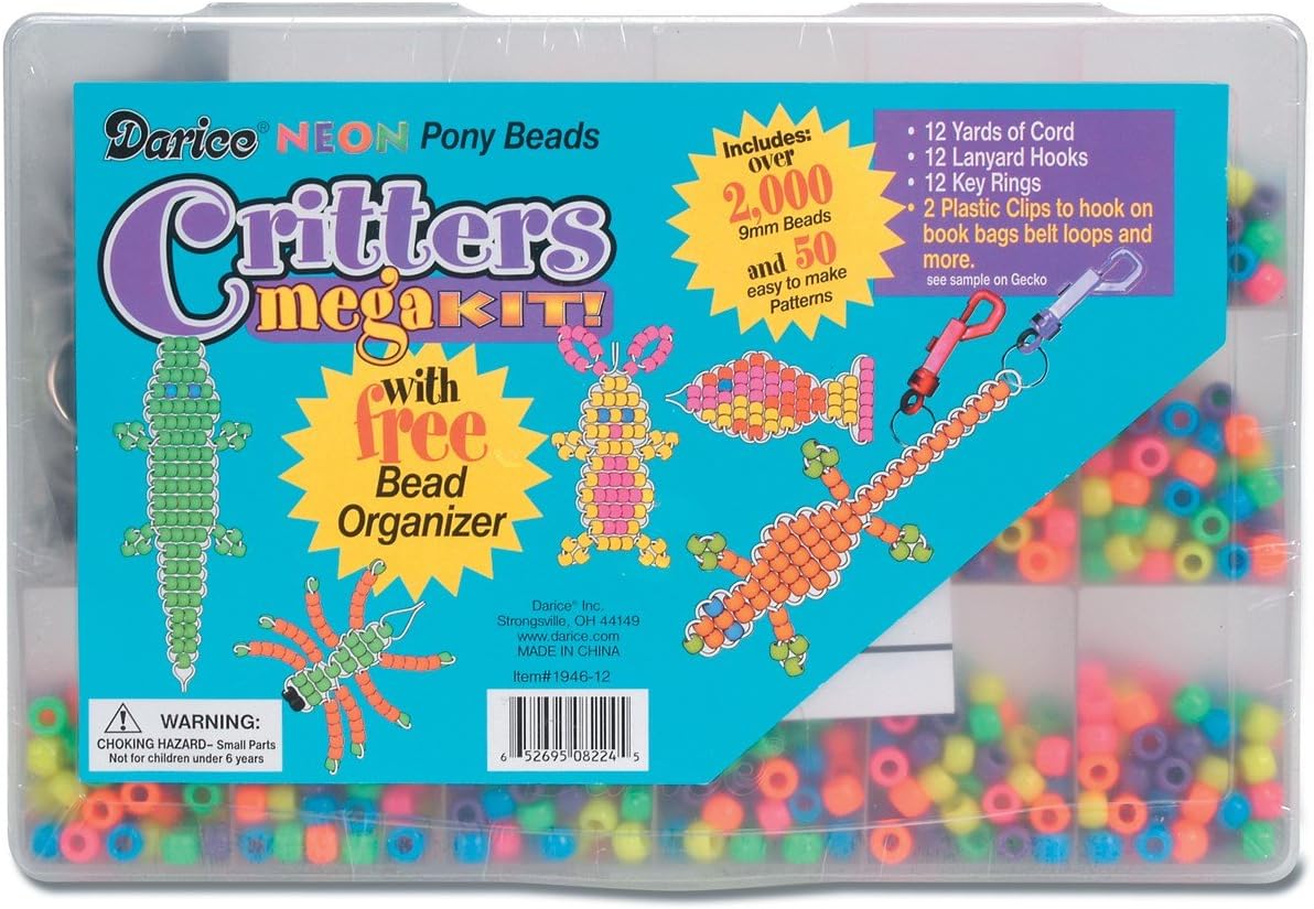 Darice Mega Critter Kits, Neon
