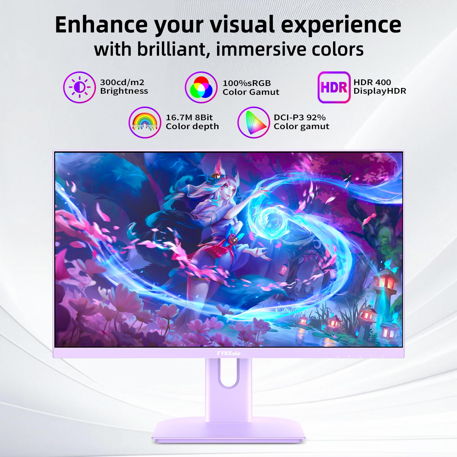 Amazon.com: FYHXele 27 inch Gaming Monitor, 180Hz Computer Monitor