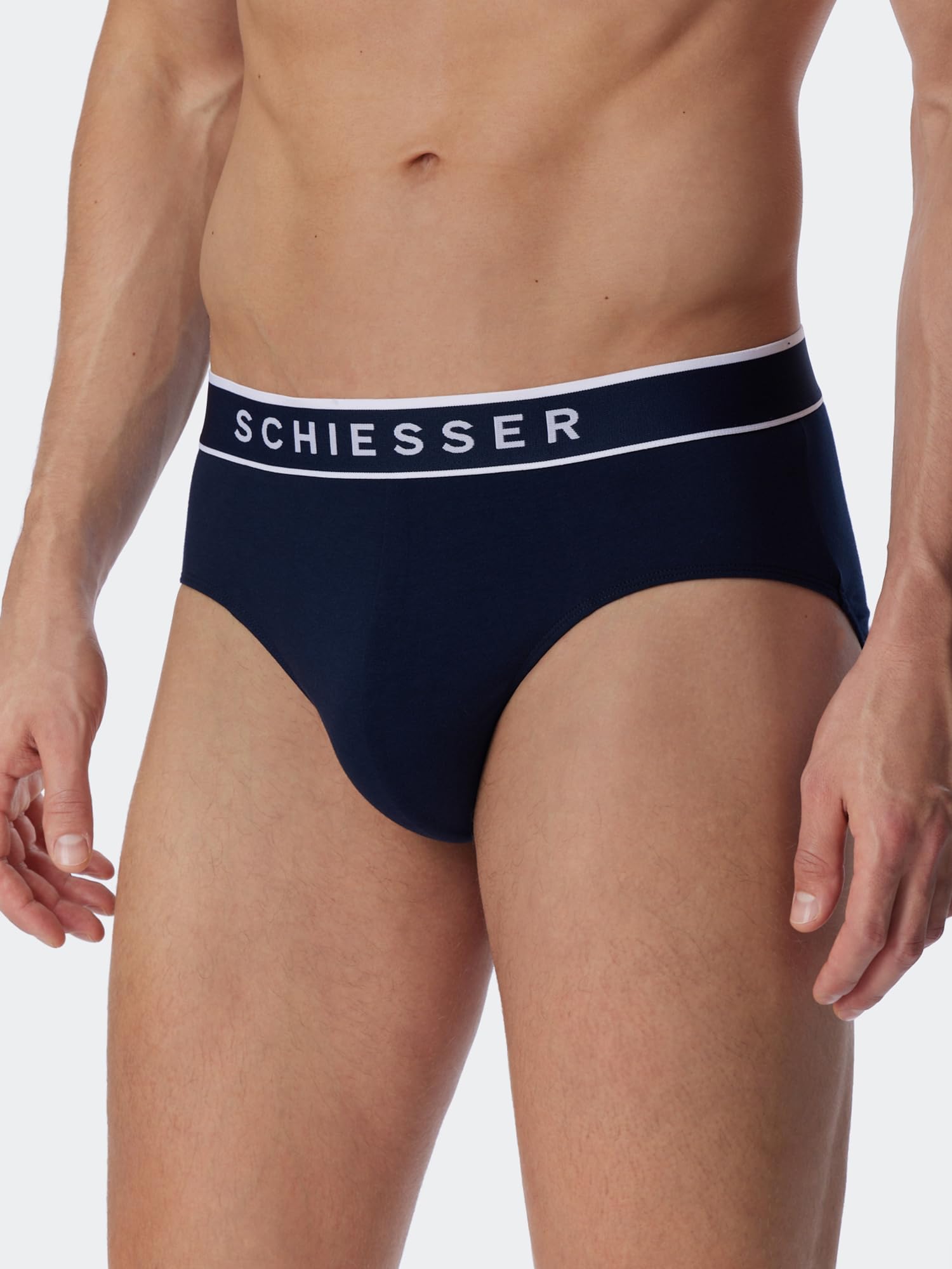 Schiesser Slip 3-Pack 95/5 Organic Cotton - dunkelblau - Größe 7