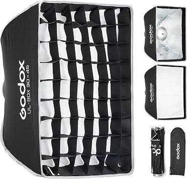 Godox UL 30x45cm Softbox Quick Release, Small Grid Soft Box Bowens Mount