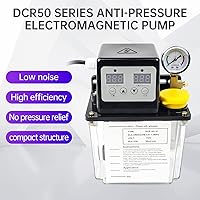 Vista 3 de RATTMMOTOR Bomba de aceite lubricante automática 110V 1L, bomba de lubricación electromagnética, control numérico digital, pantalla digital dual