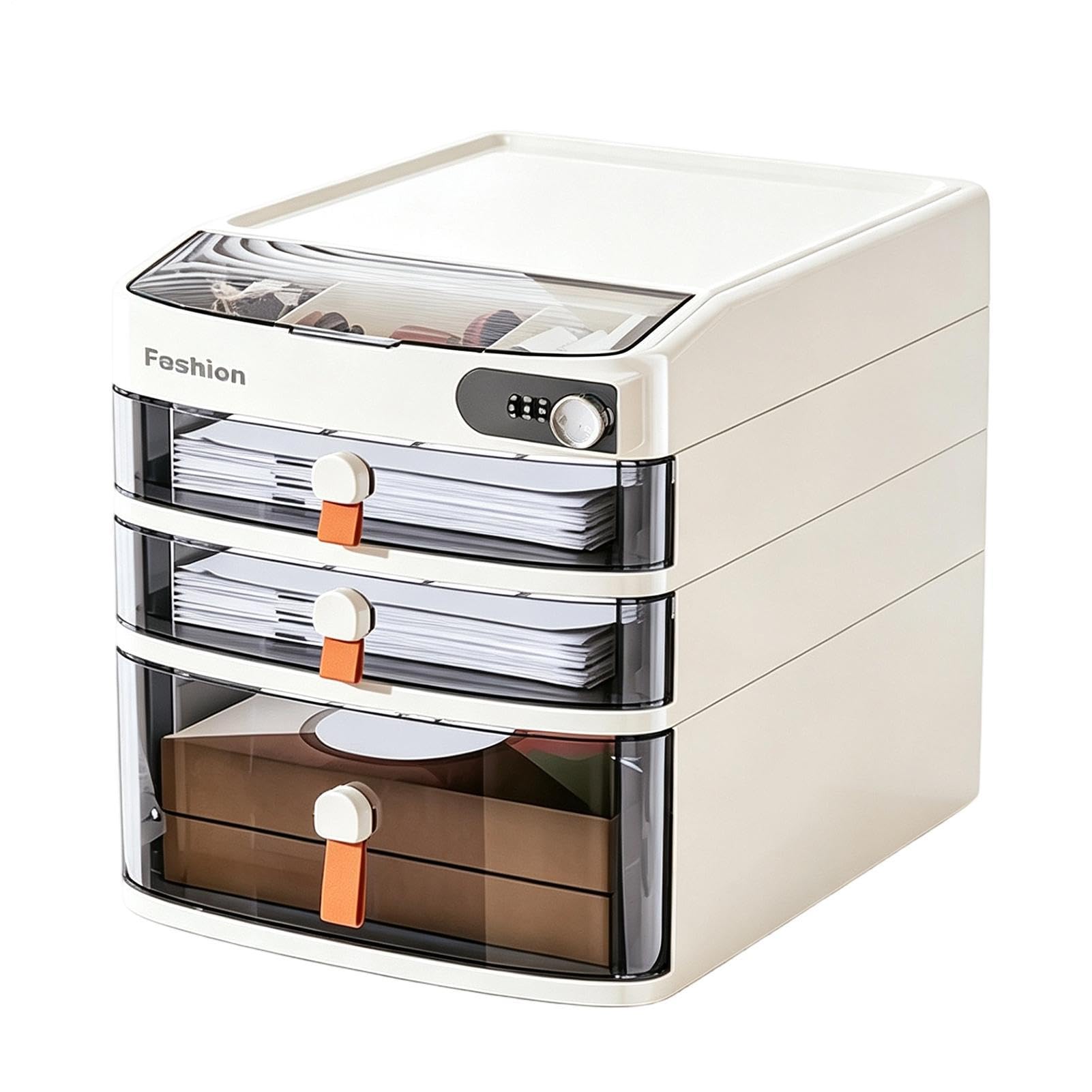 Organizer Da Scrivania Con Cassetti Grande Capacità Con Coperchio | Contenitore Scrivania Con Cassetti Per Spiccioli Banconote Gioielli Contanti Ricevute E Documenti A4