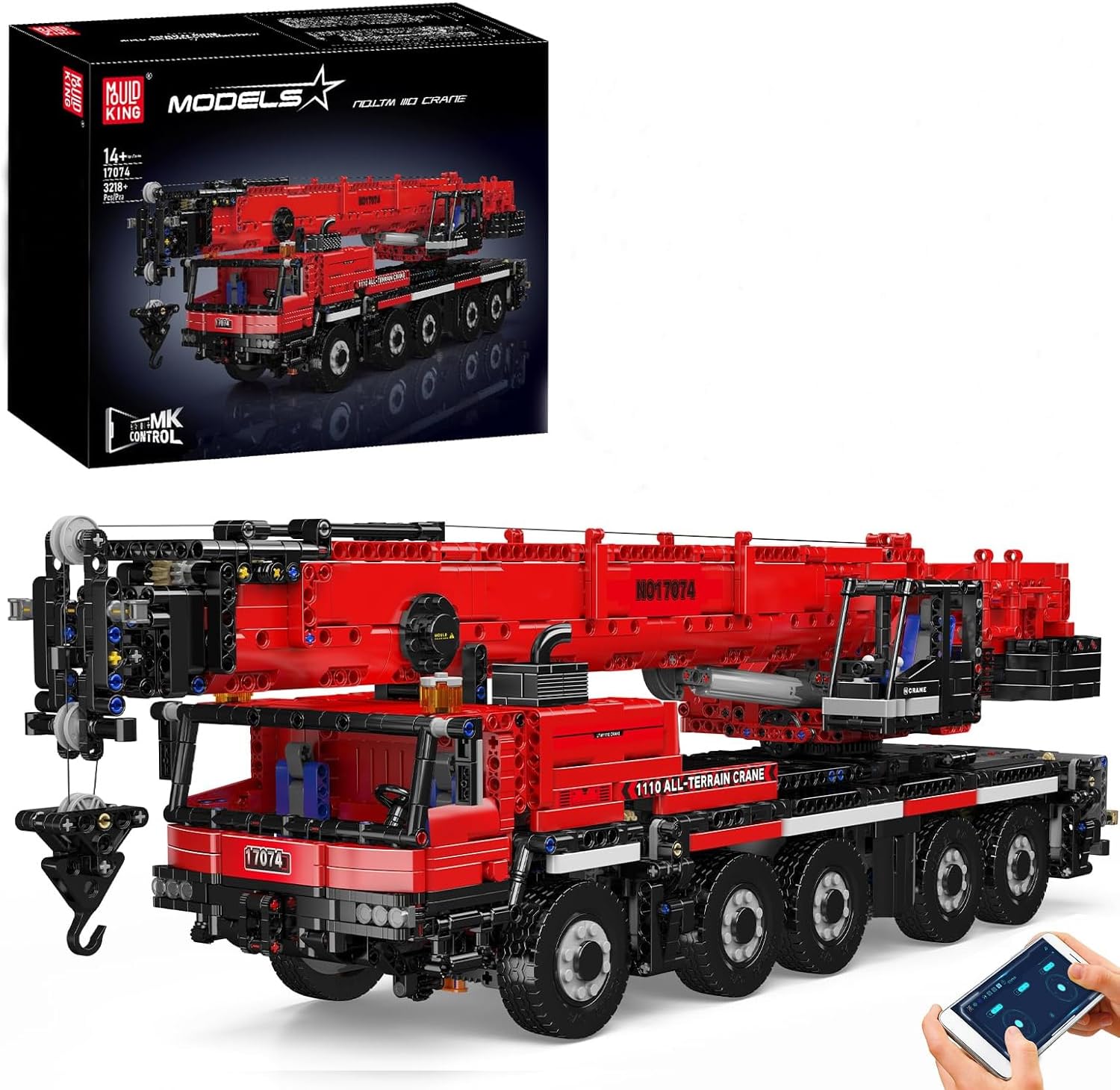 Amazon.co.jp: Mould King 17074 Technik LTM 1110クレーン積み木