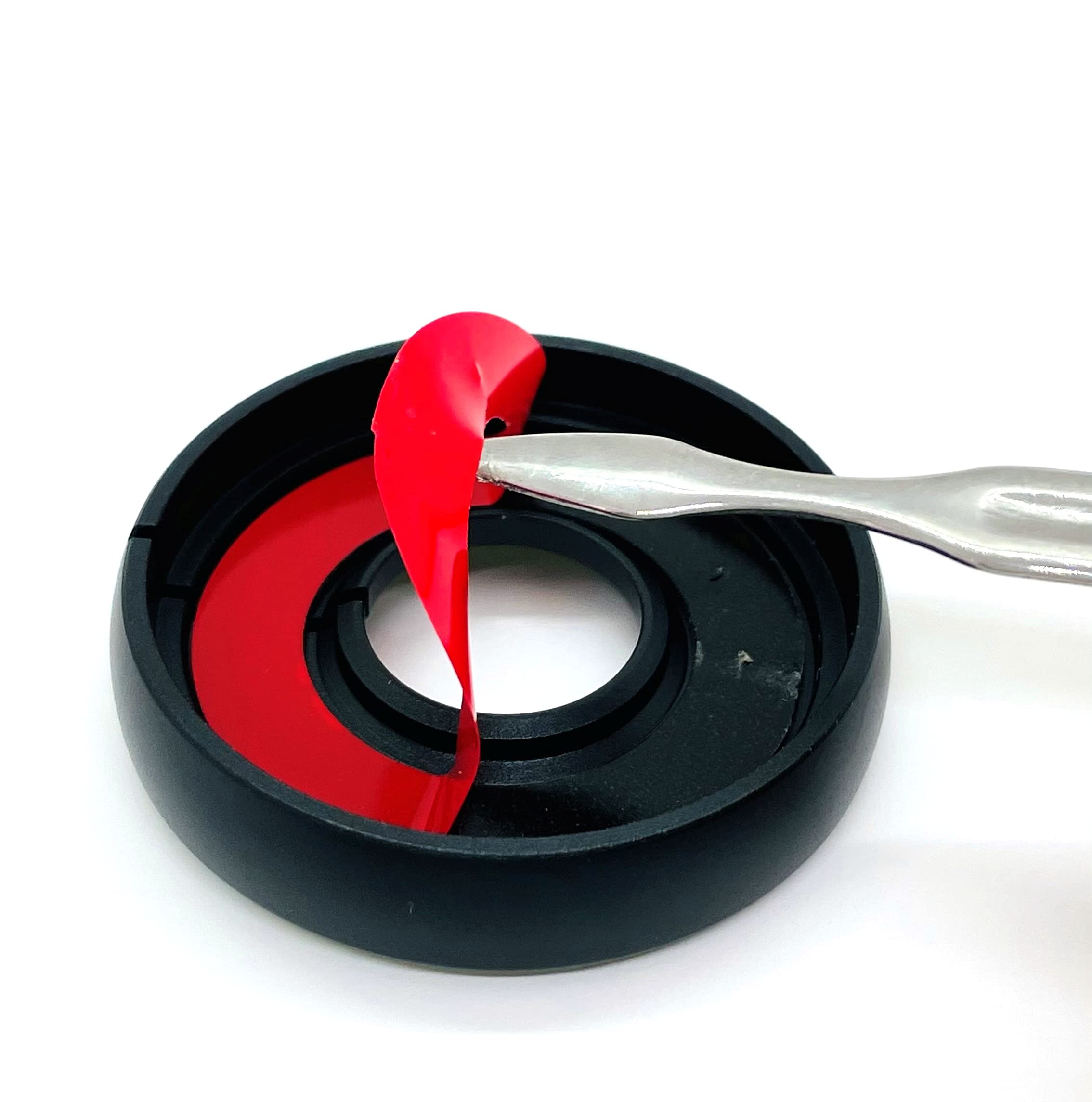CZARNY/BLACK Świecąca osłona stacyjki pierścień dekoracyjna naklejka pierścień otwór na klucz pierścień ochronny przycisk włącznika start aluminiowa rama FLUORESCENCYJNA świeci w ciemności - sarachen