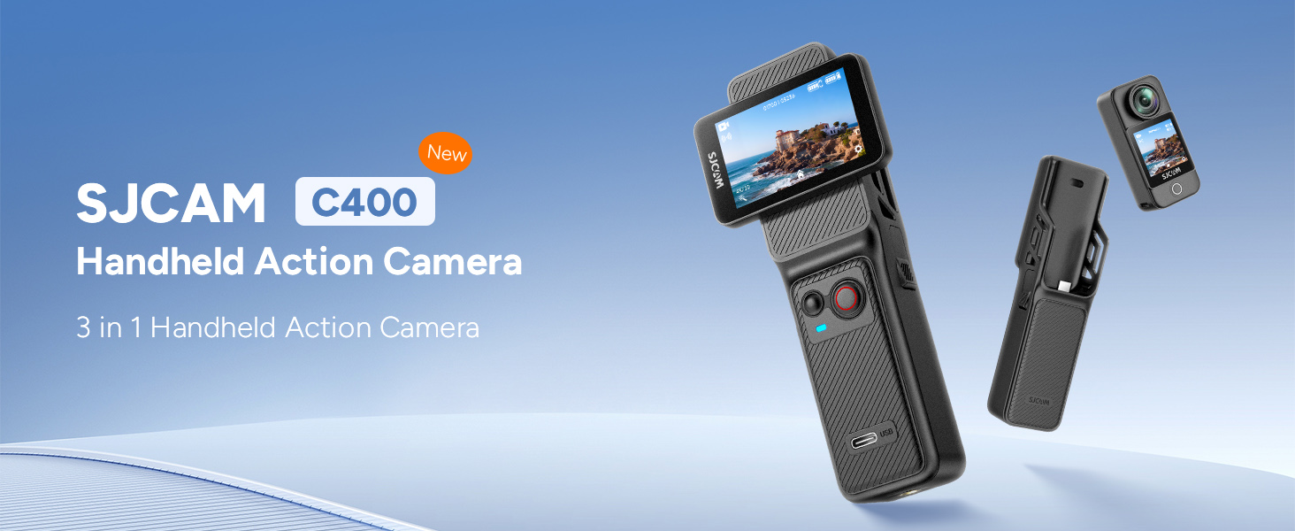 Amazon.com : SJCAM C400 4K Travel Vlogging Camera with 64GB Card 