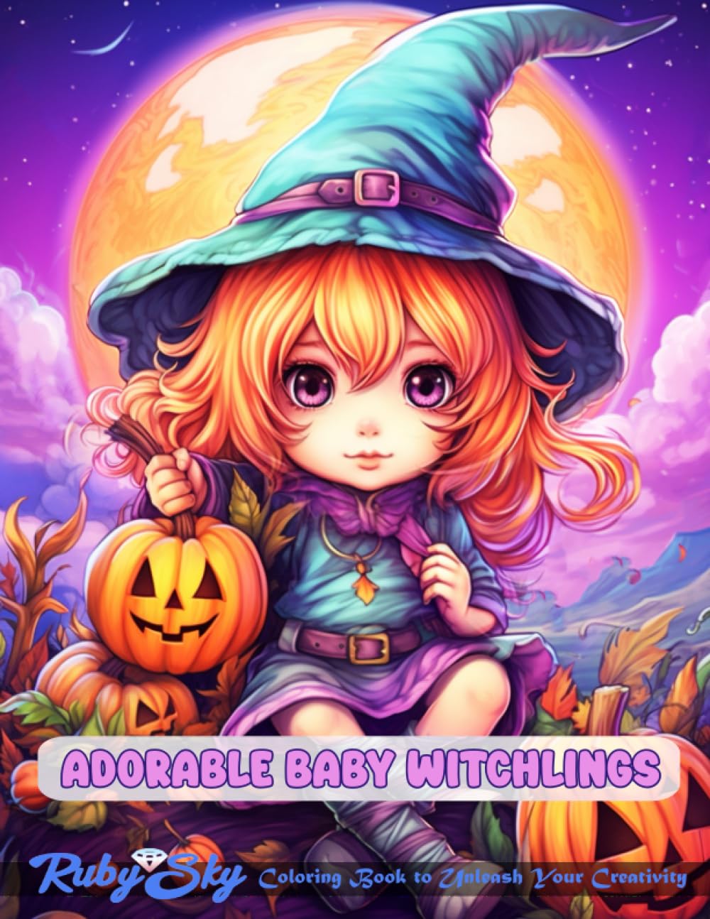 Adorable Baby Witchlings Coloring Book: Enjoy, Relax, and Color the Enchanting Adventures of Adorable Chibi & Kawaii Baby Witches in an Adorable ... Adult Relaxation. (Fantasy Coloring Books)