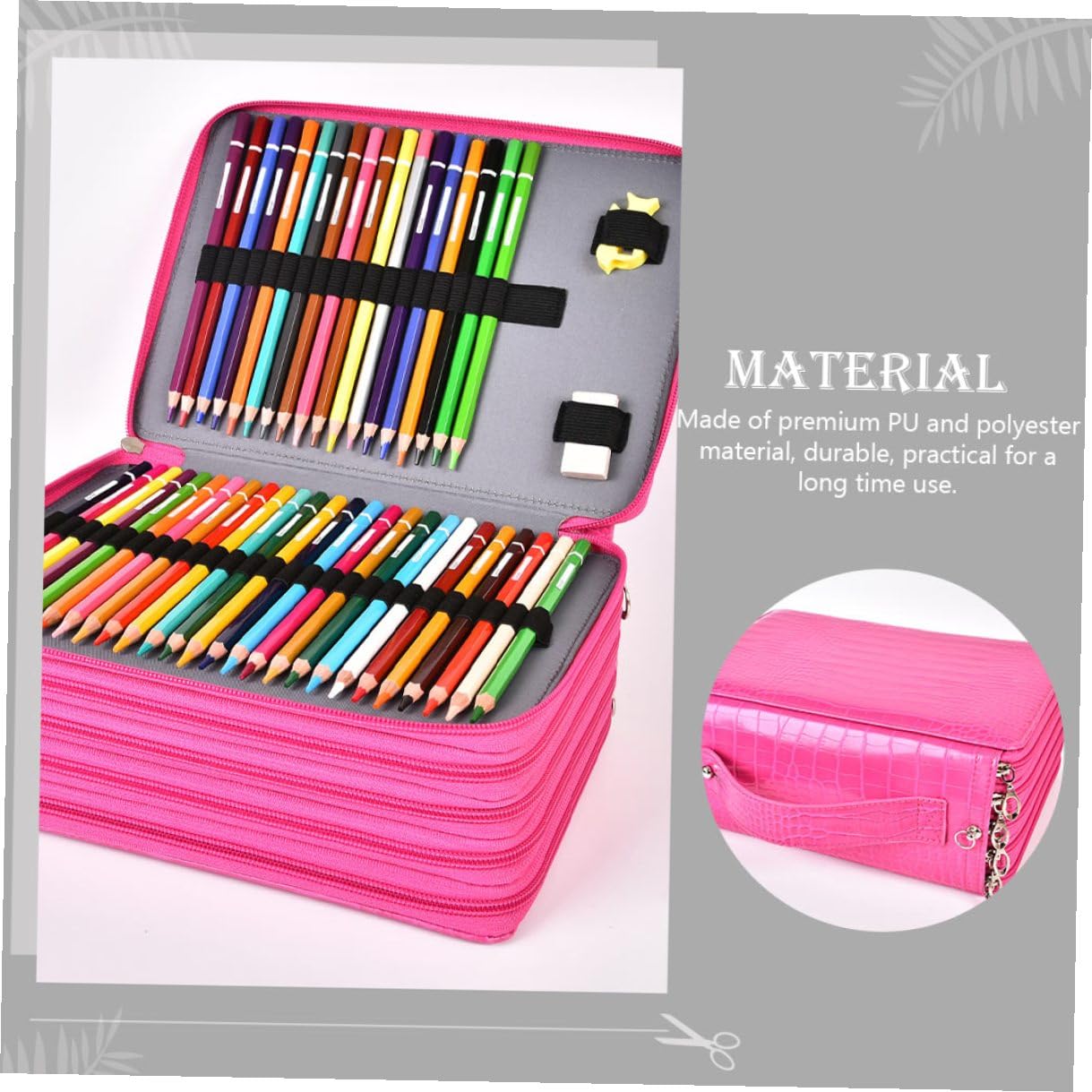 Ipetboom Astuccio per Matite Creativo Astuccio per Cancelleria Multiuso per Scuola Realizzato in Materiale di Cerniera Elegante e Resistente per Organizzare Penne Matite e Altri Oggetti