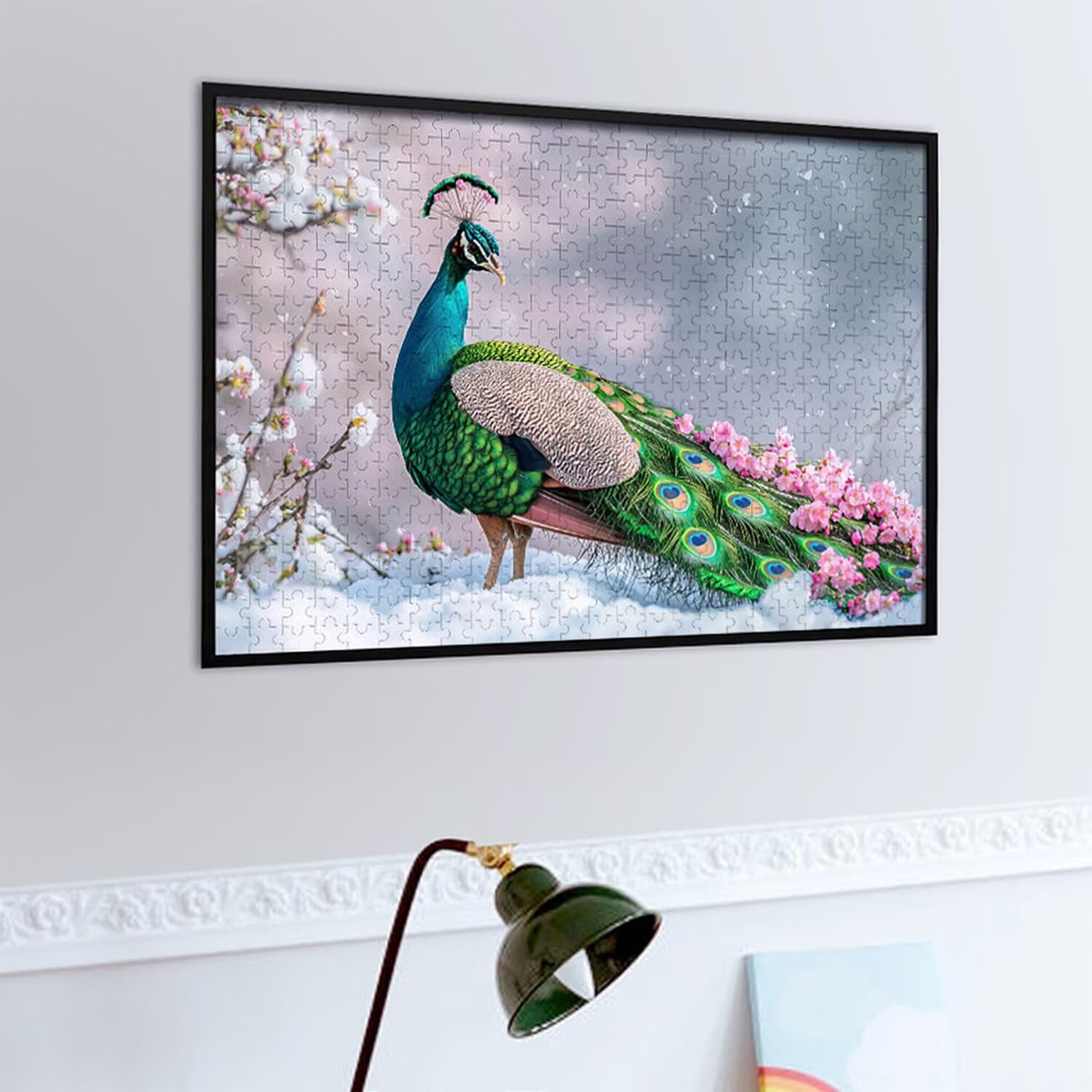 1500 Pezzi di Puzzle, pavone1500 Pezzi di Puzzle per Adulti, Regalo di Anniversario, Regalo di Natale, Decorazione Della Casa, Prevenzione Della Degenerazione Cerebrale Negli Anziani v-515