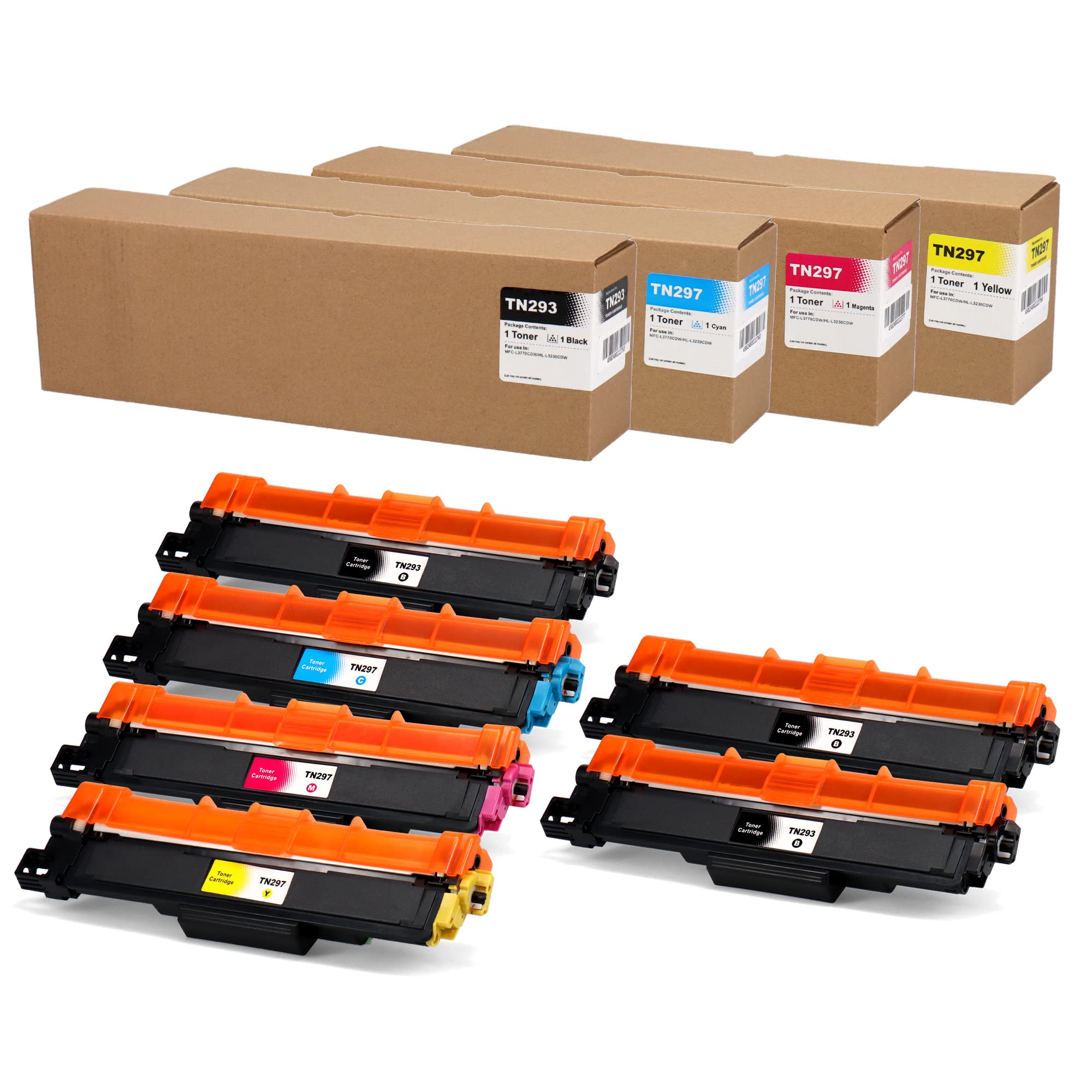 Amazon.co.jp: 横トナ ブラザー用 TN-293-297互換トナーカートリッジ 4
