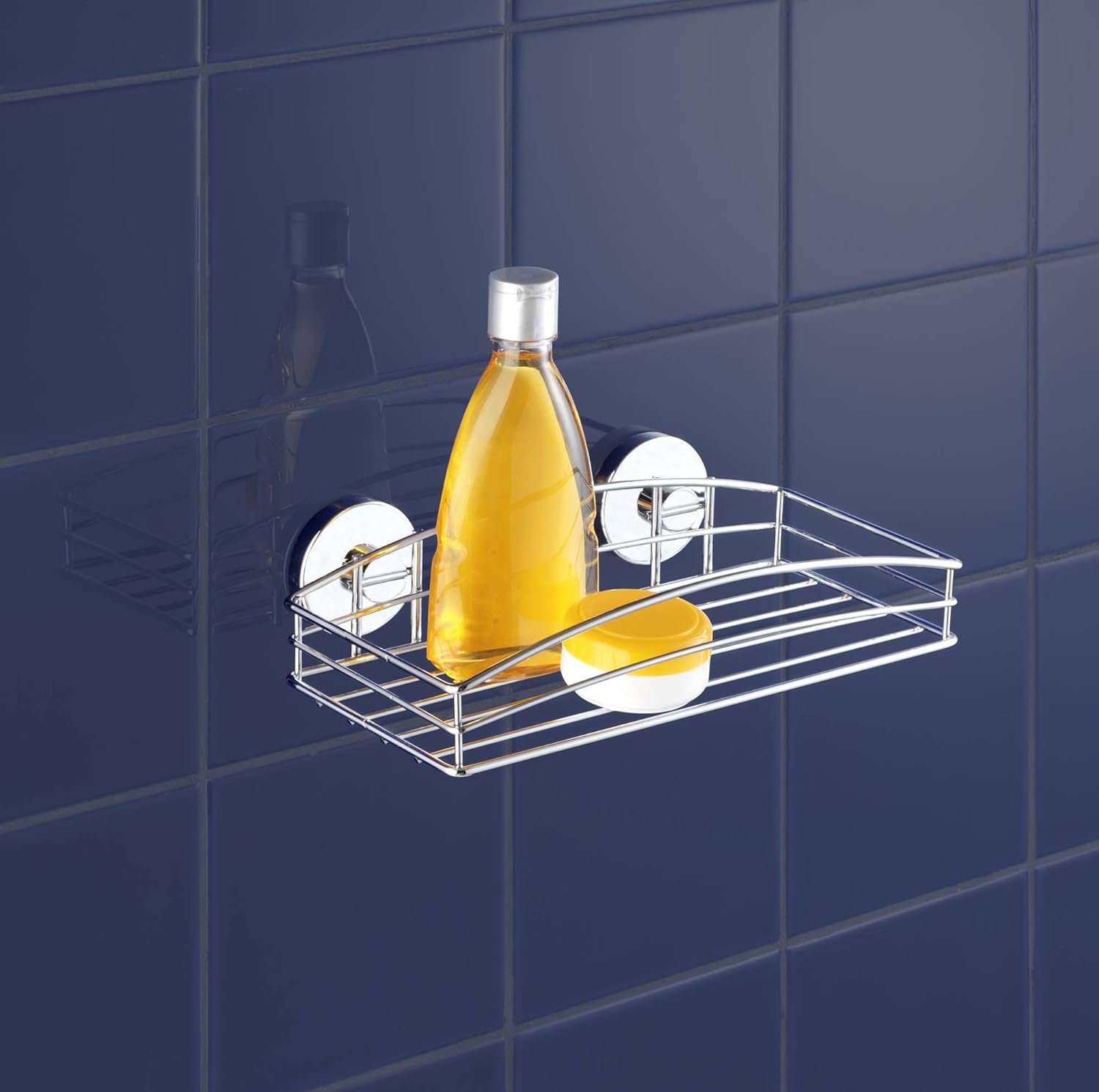 Wenko 20883500 Wandablage Wand, Vacuum-Loc Stahl 1St.