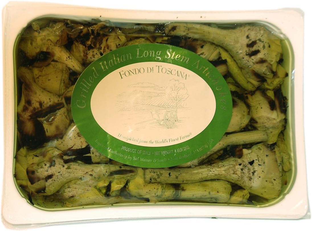 Fondo di Toscana Grilled Long Stem Artichokes with Herbs, 4.4 Pounds
