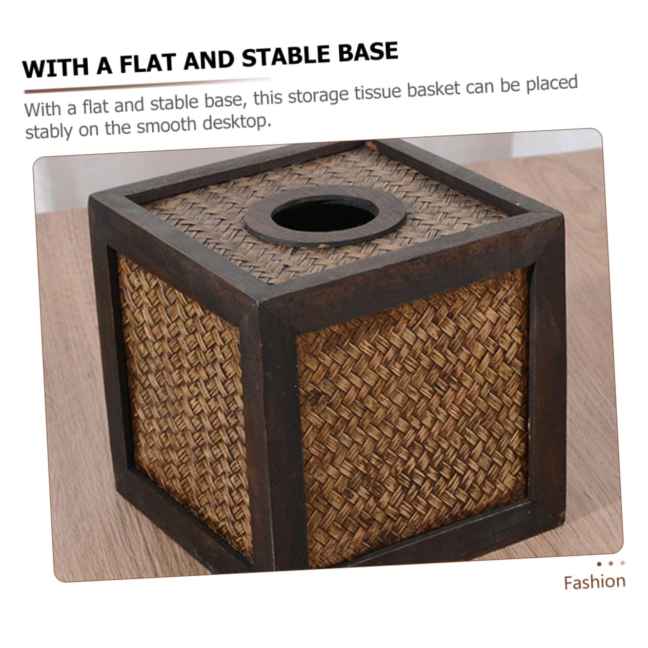 ULTECHNOVO Tissue Box Aus Handgewebtem Rattan Quadratischer Dekorativer Taschentuchhalter Für Bad Büro Und Wohnräume Stilvoller Aufbewahrungskorb Für Papiertücher Und Kleine Gegenstände