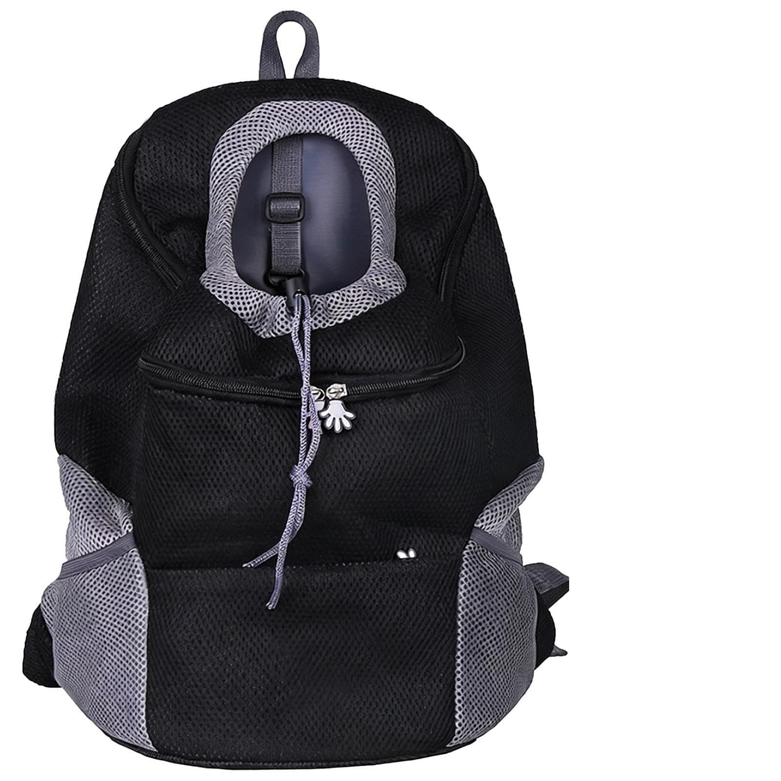 Pet Carrier Backpack for Small Dogs and Cats, Breathable Pet Carrier with Safety Buckle, Drawstring, Padded Shoulder Straps, Comfortable and Hands-Free, 14.2x8.3x17.7 in