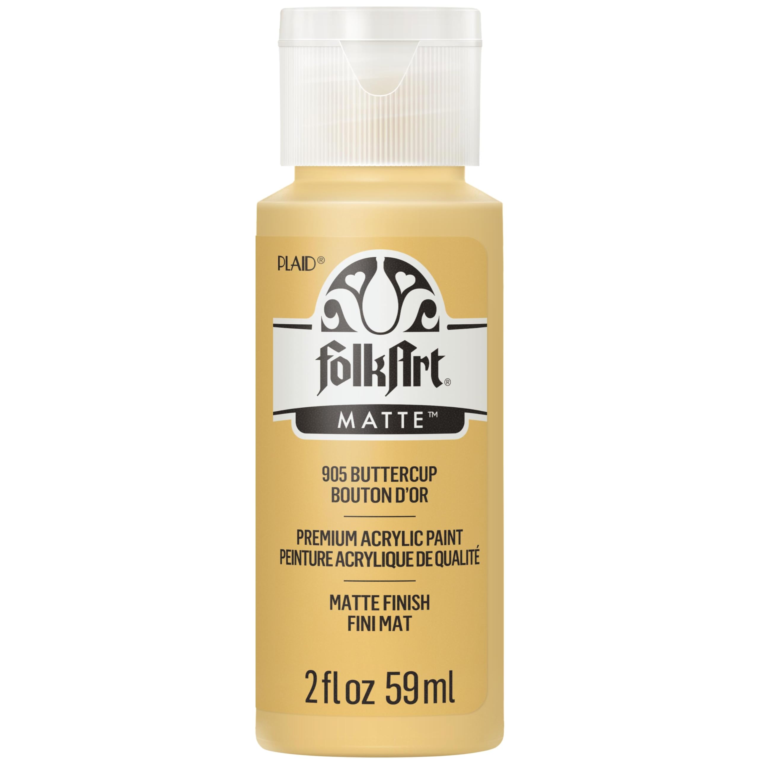 Acrylic Paint in Assorted Colors (2 oz), 905, Buttercup