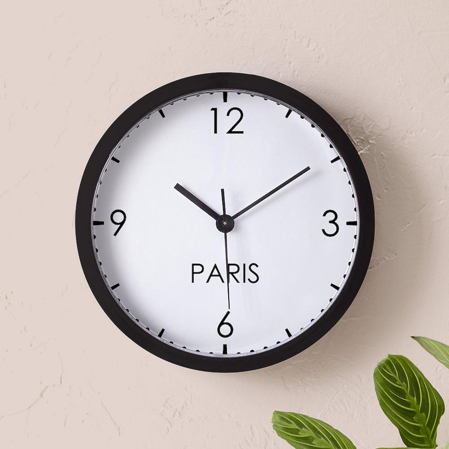 CafePress Paris World Clock 10" Wall Clock for Livingroom, Kitchen, or Office