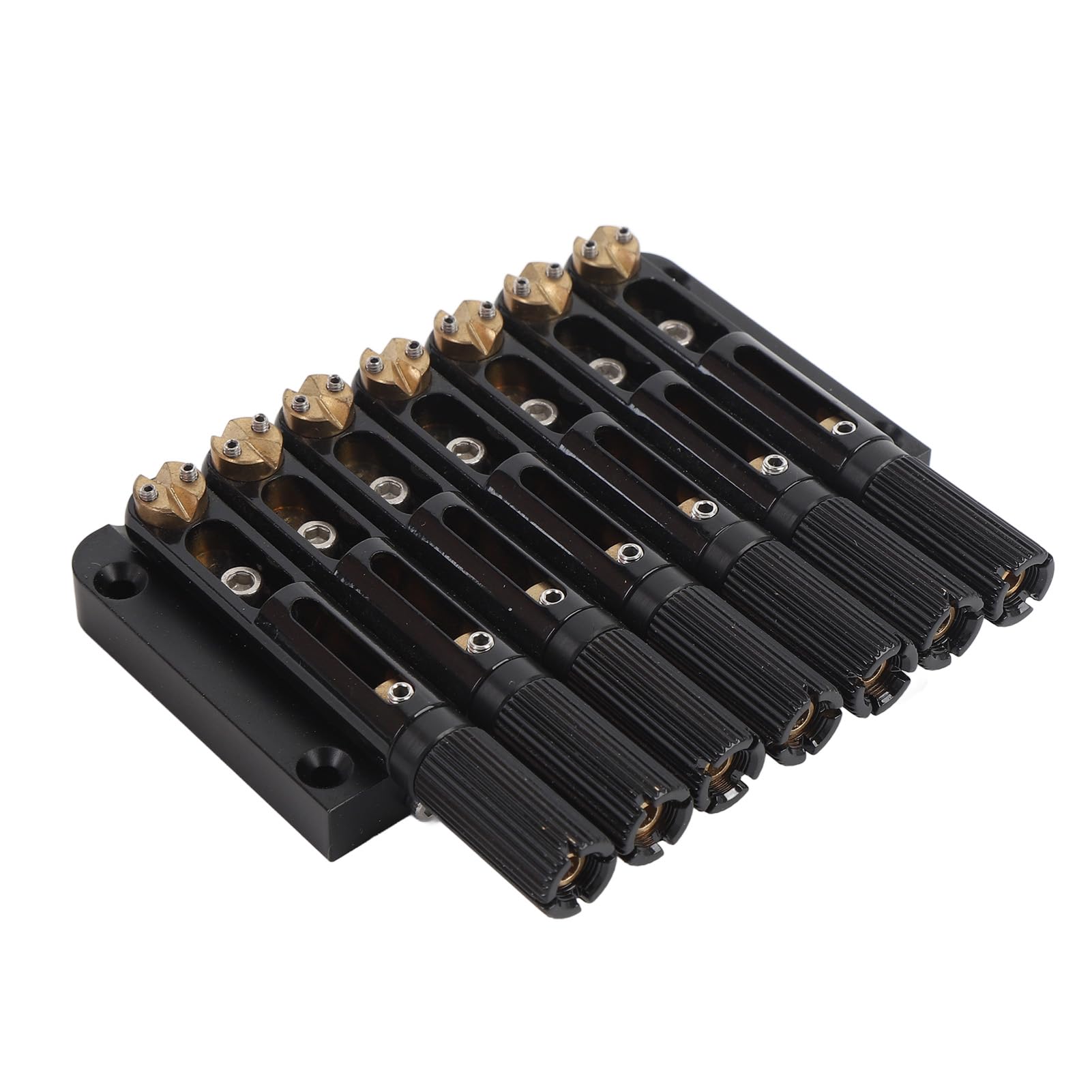 VGEBY Chitarra senza testa, sostituzione ponte in acciaio legato e ottone per 7 corde, regolazione del tono migliorata e installazione facile per chitarristi elettrici (GA1126)