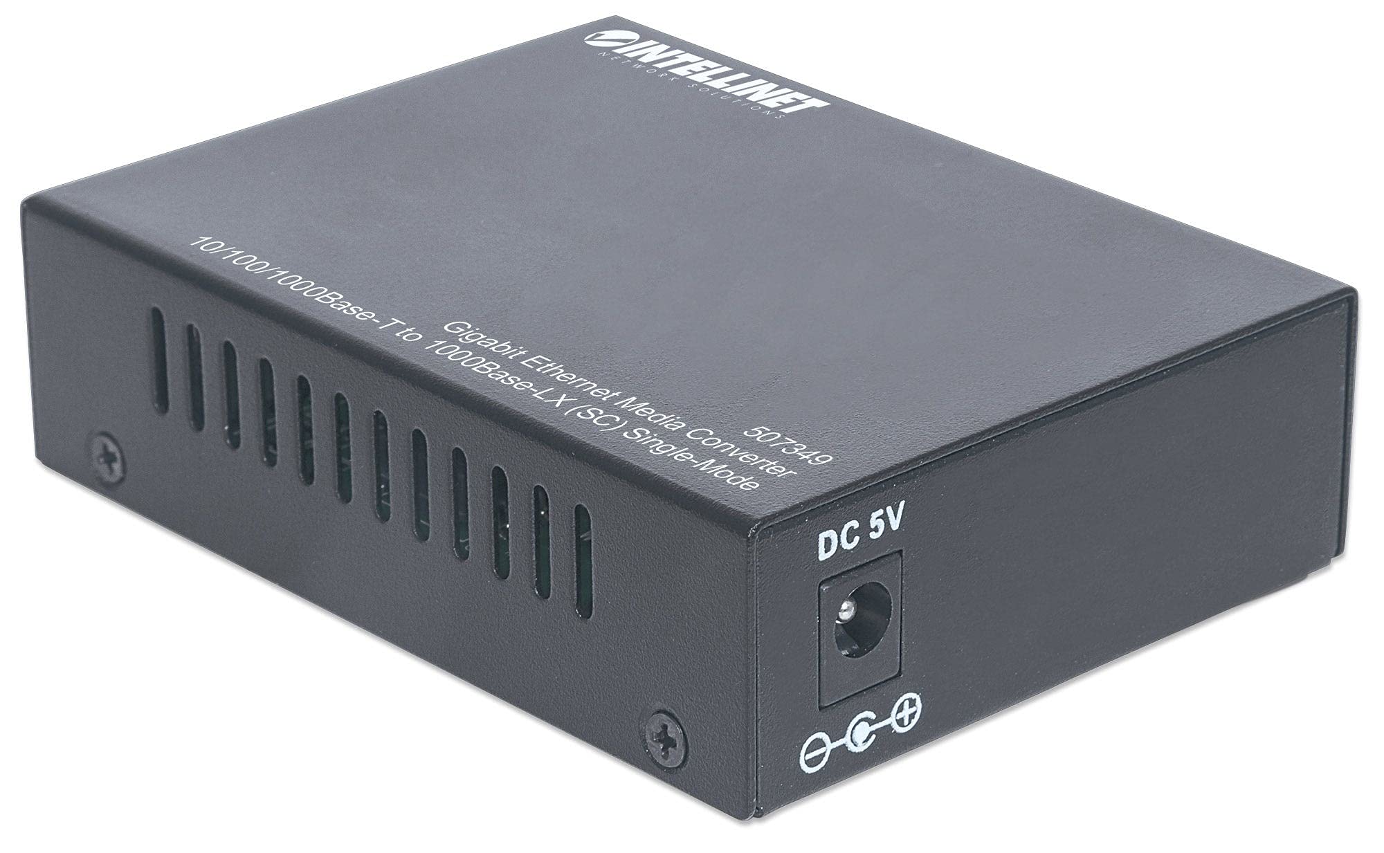 Intellinet 507349 convertitore multimediale di rete 1000 Mbit/s 1310 nm Modalità singola Nero