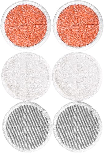 KEEPOW Spinwave Almohadillas de repuesto para trapeador Bissell Spinwave 2124, 2039A, 2307, 23157, 20391, 20399 (paquete de 6)