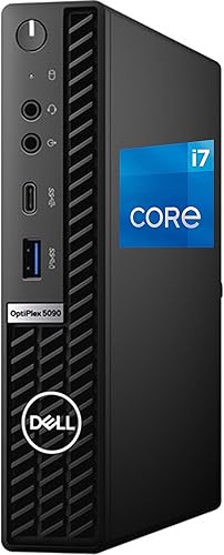Dell OptiPlex 5090 Micro escritorio, Intel i7-11700- 32 GB de RAM, SSD NVMe de 2 TB, AC Wi-Fi, BT, USB tipo C, DisplayPort, HDMI, VGA, Windows 11 Pro