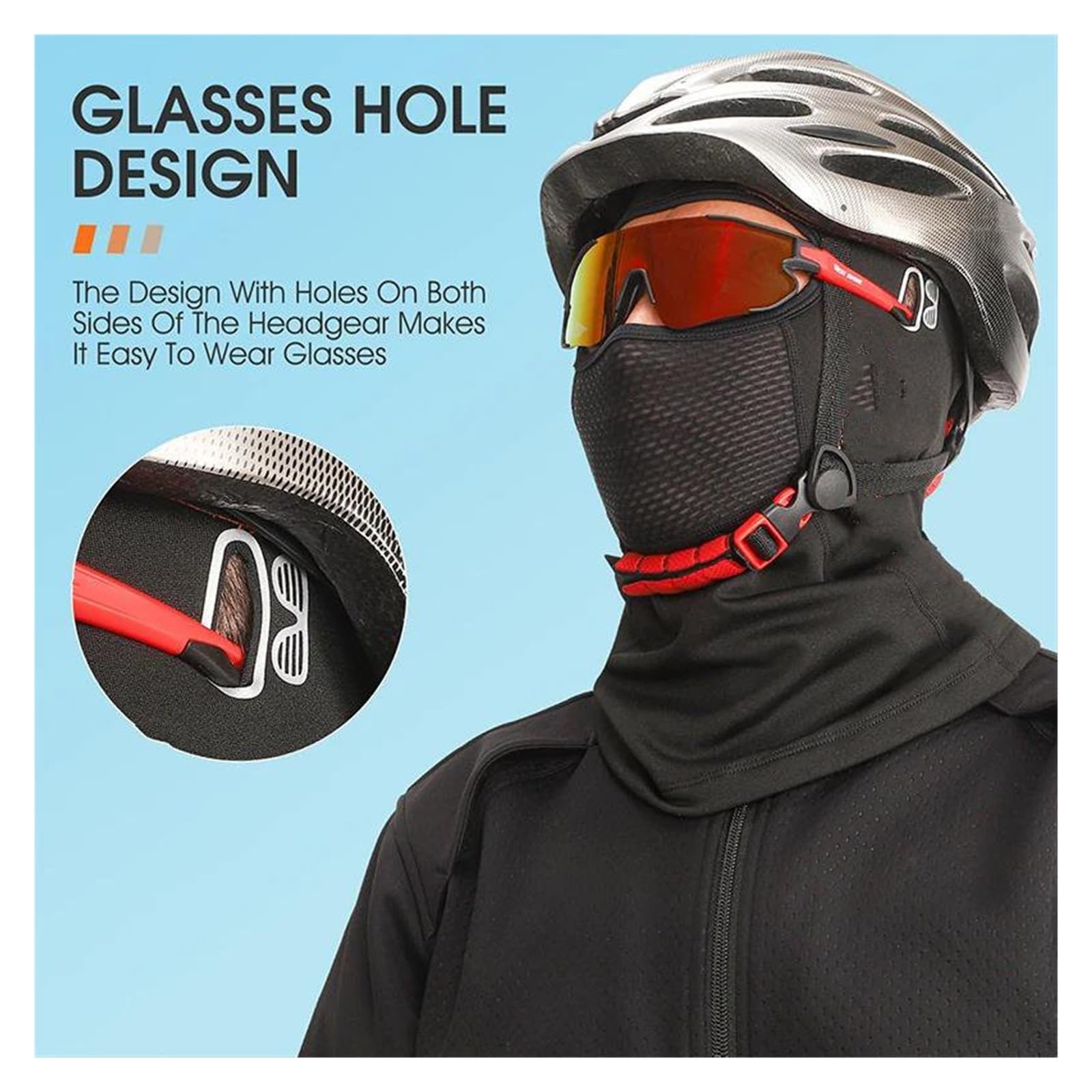 Montagne Moto Masque Facial Respirant Masque de maintien au chaud pour moto, casquette de cyclisme d'hiver, polaire coupe-vent, couvre-visage pour Ski, chapeau de casque de vtt, écharpe de sport respi