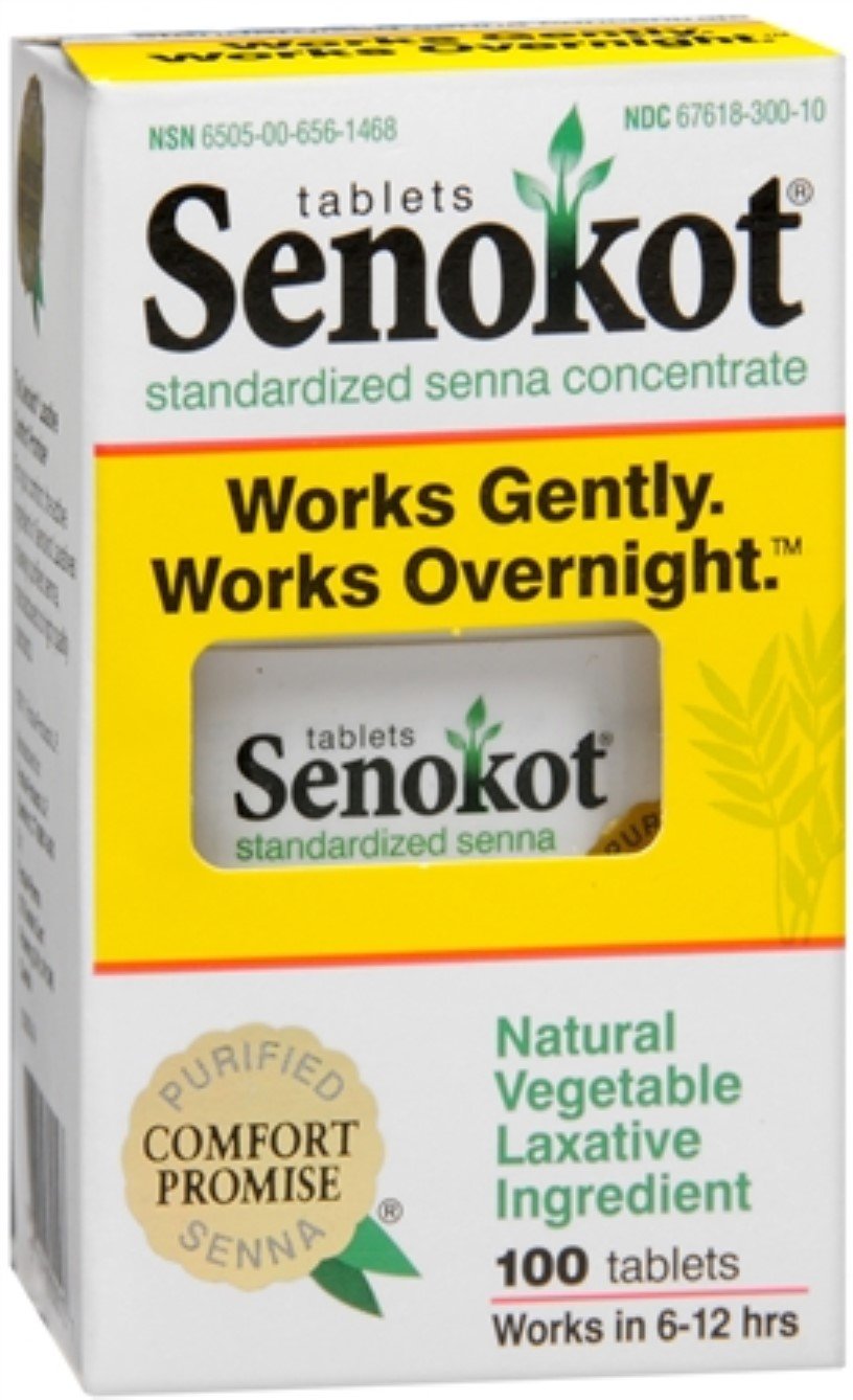 Senokot-Natural Vegetable Laxative Ingredient, 100 Tablets (2 Pack)