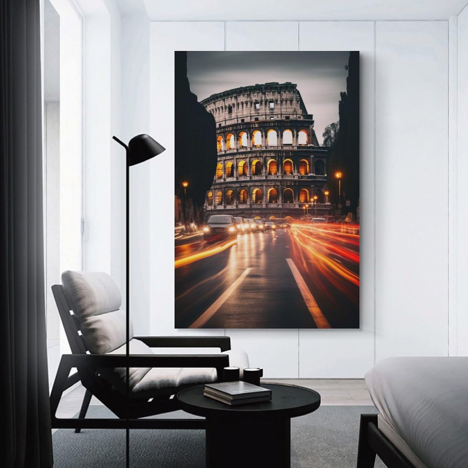 Junmoney Colosseum Rome Italy Room Decor Wall Art 20x30inch(50x75cm), for Entrance Walls, Hall Decor Or Foyers, A Neat Decor Update for Hallways