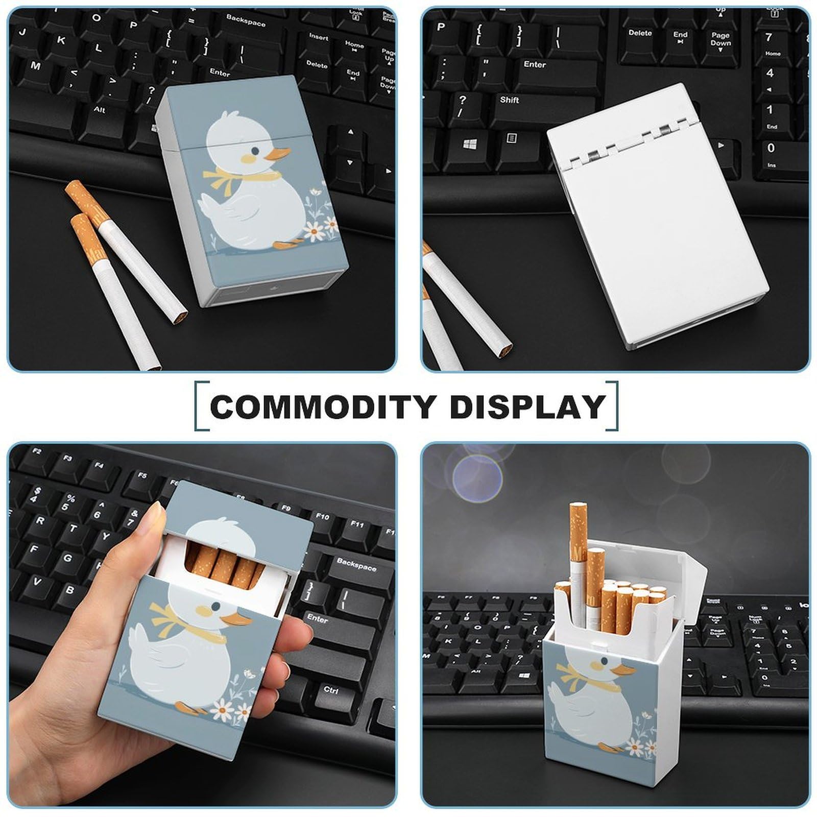 roll your own cigarette case Amazon.com: Little White Duck Cigarette Case Normal Size Cigarette Holder  Case Skul Style Box 20 Capacity Women and Men Perfect for Roll Your Own  Cigs : Health & Household