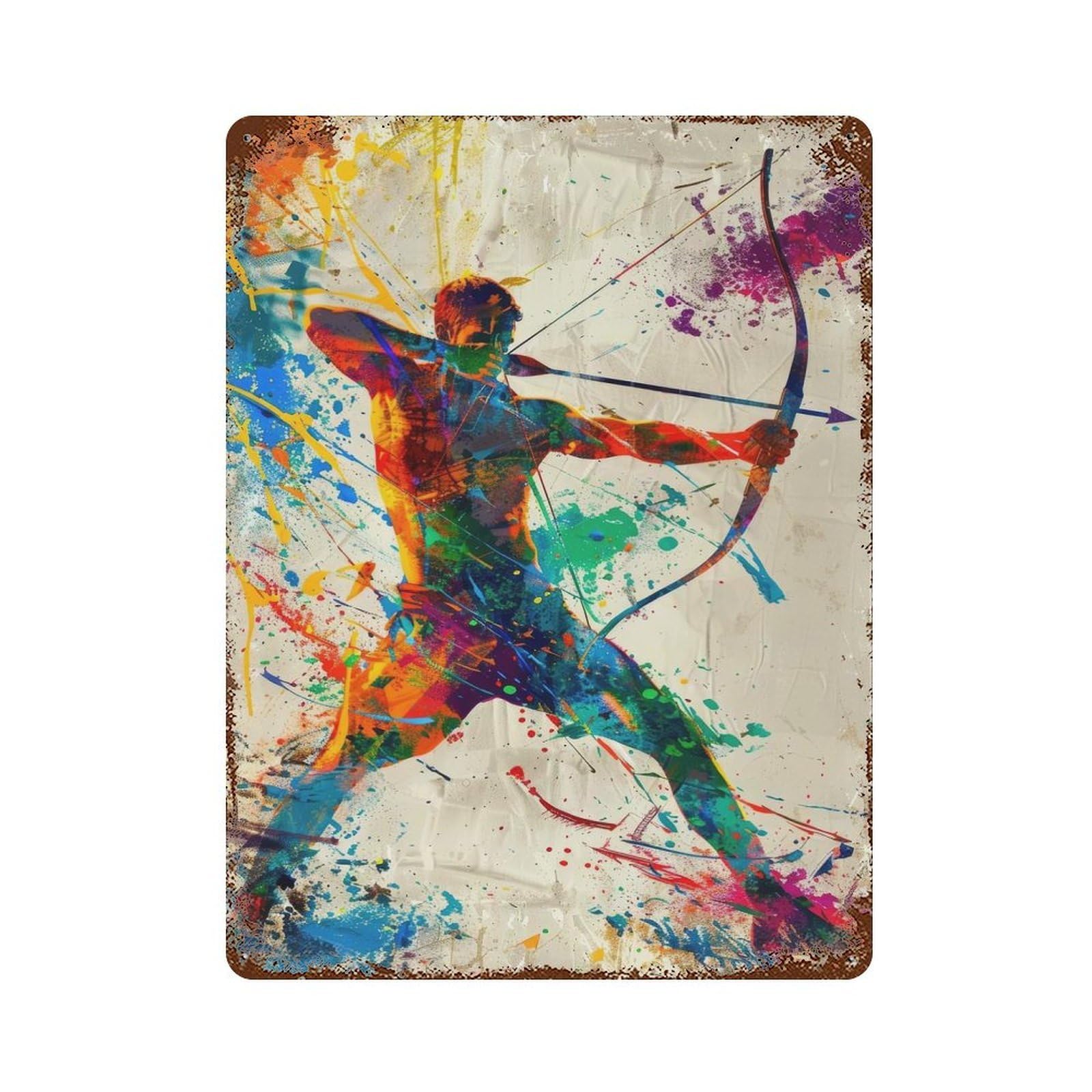 Broadhead Marksman Decorative Tin Sign 15.7"x11.8", for Farmhouse, Kitchen And Entryway Decor, Shabby Chic Decor