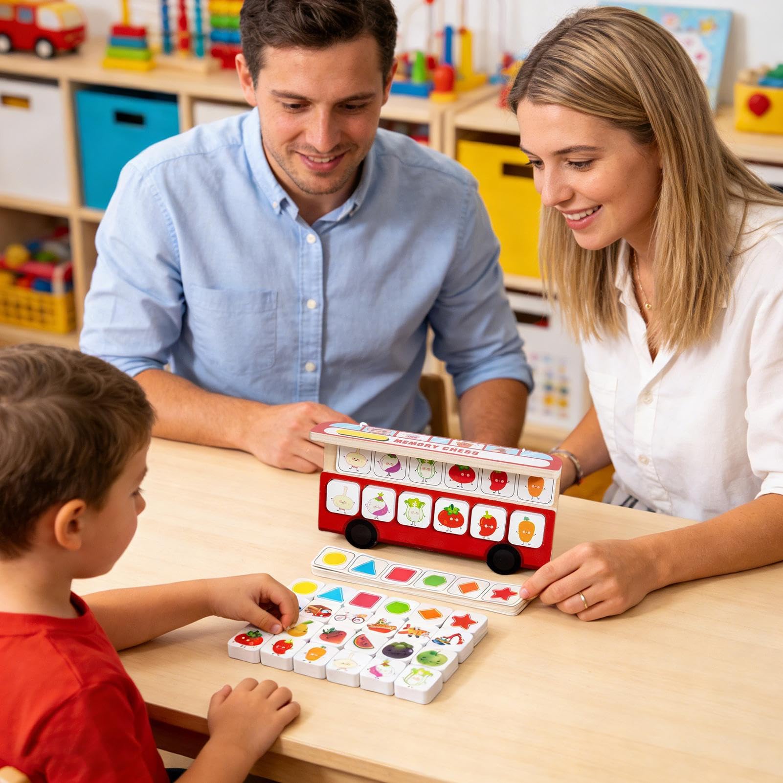 JEU D'ÉCHECS DE Mémoire Jeux Logique en Bois Jeu de Societe Éducatifs