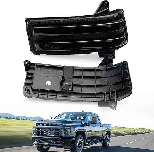 Miniatura 3 de Luces LED secuenciales de marcador de espejo lateral para Chevy Silverado GMC Sierra 2500HD 3500HD 3500HD, indicador de señal de giro ámbar y