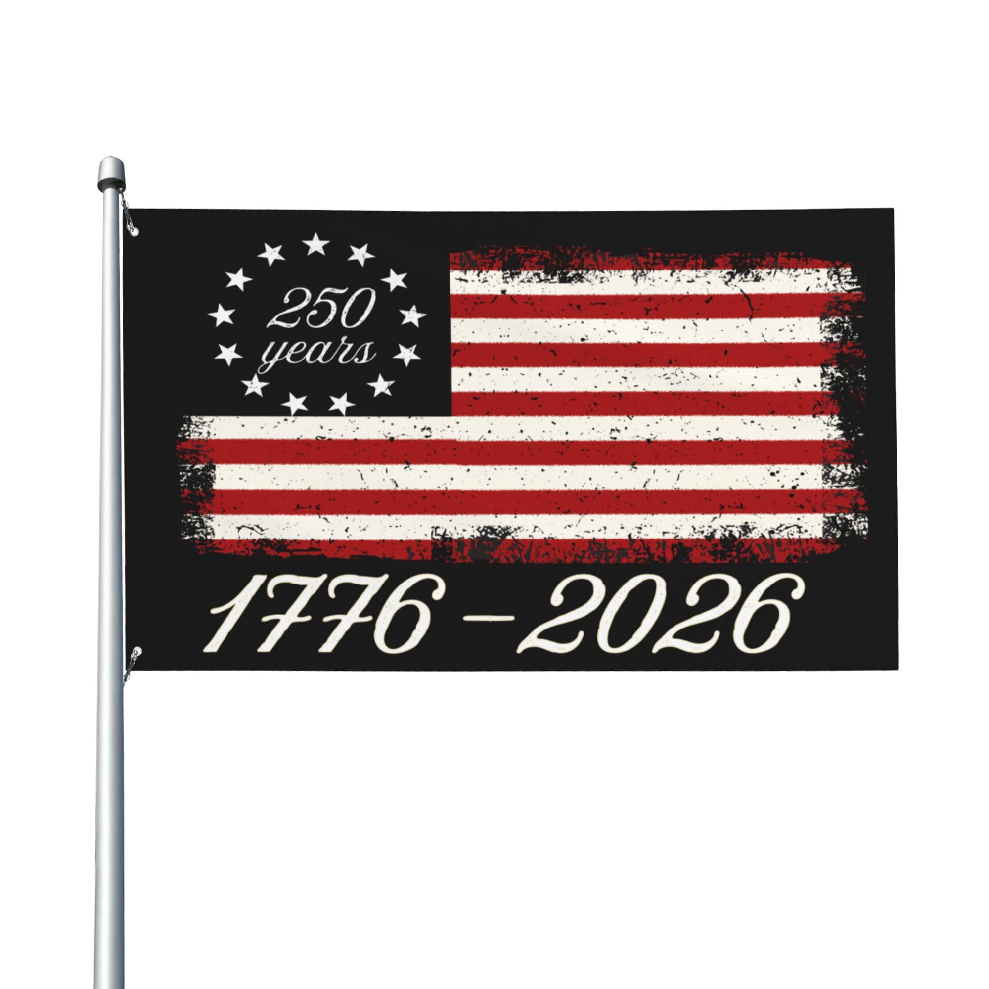 250th Anniversary flags 1776 2026 Usa July 4th Retro 3x5 Ft Yard Sign Banner