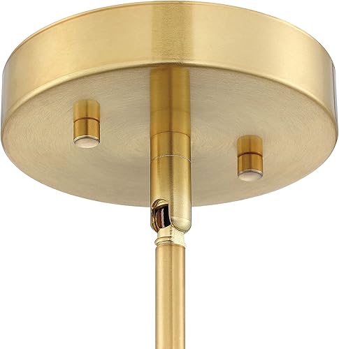Miniatura 11 de Design House Gracelyn 588509-SG - Lámpara colgante regulable, cristal semillado, oro satinado, 9.06 x 9.06 pulgadas x 48.23 pulgadas