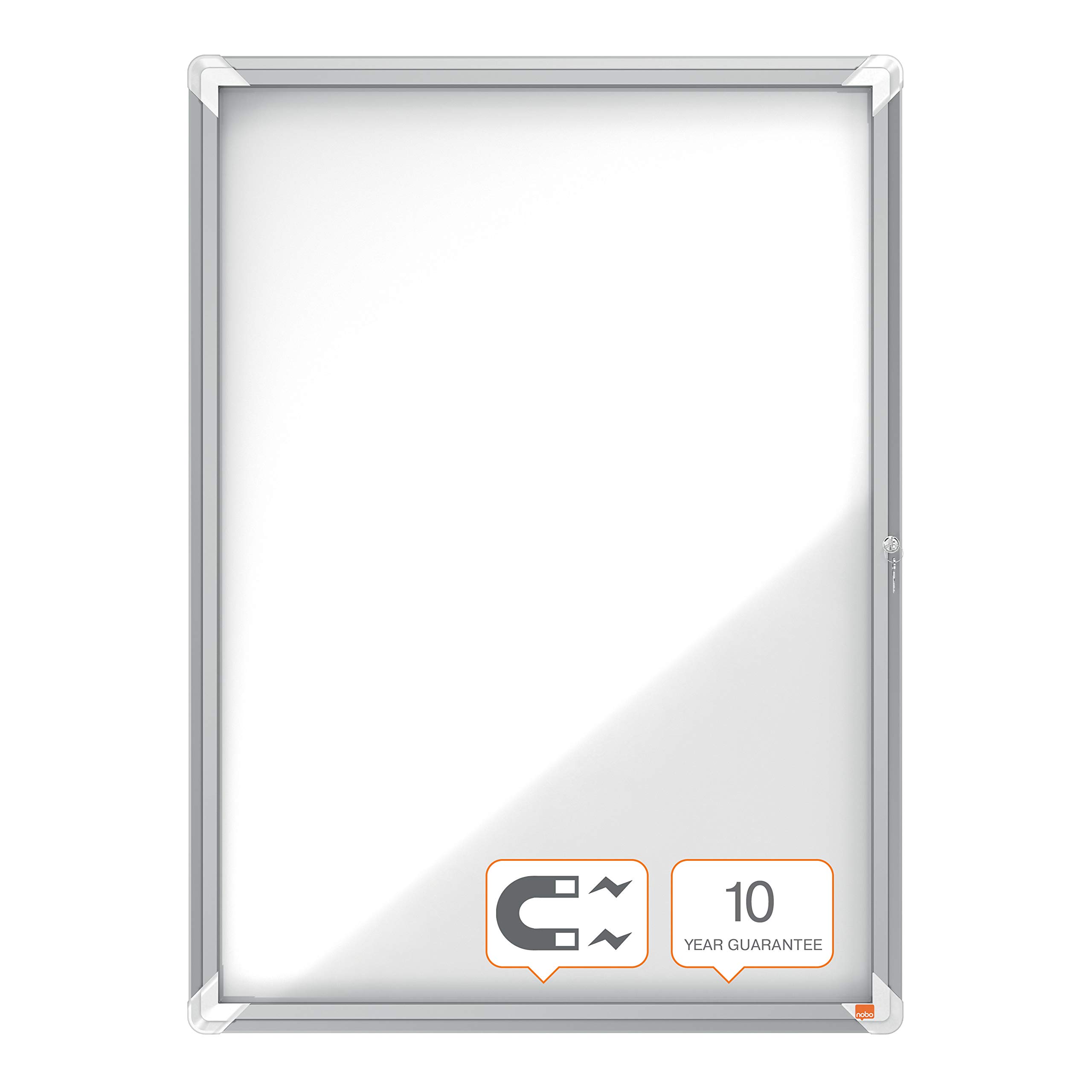 Nobo Magnetyczna zamykana tablica informacyjna 9 x A4, Premium Plus, biała, 1902560