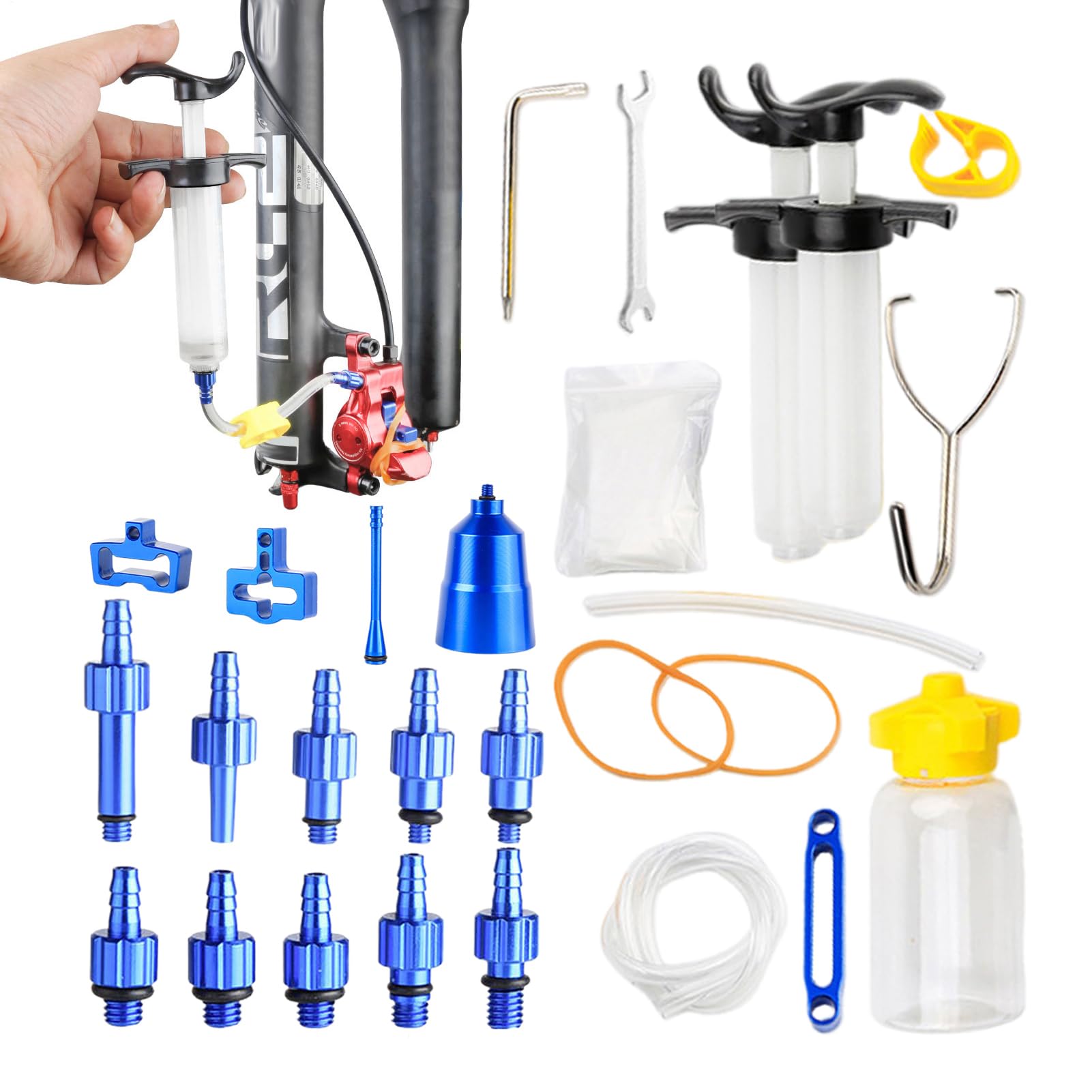 Kit de purge de frein pour vélos outillage en aluminium
